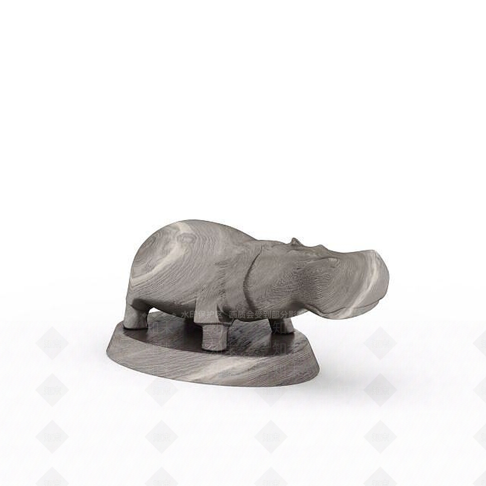 现代木质雕像摆件3D模型下载【ID:1199314875】