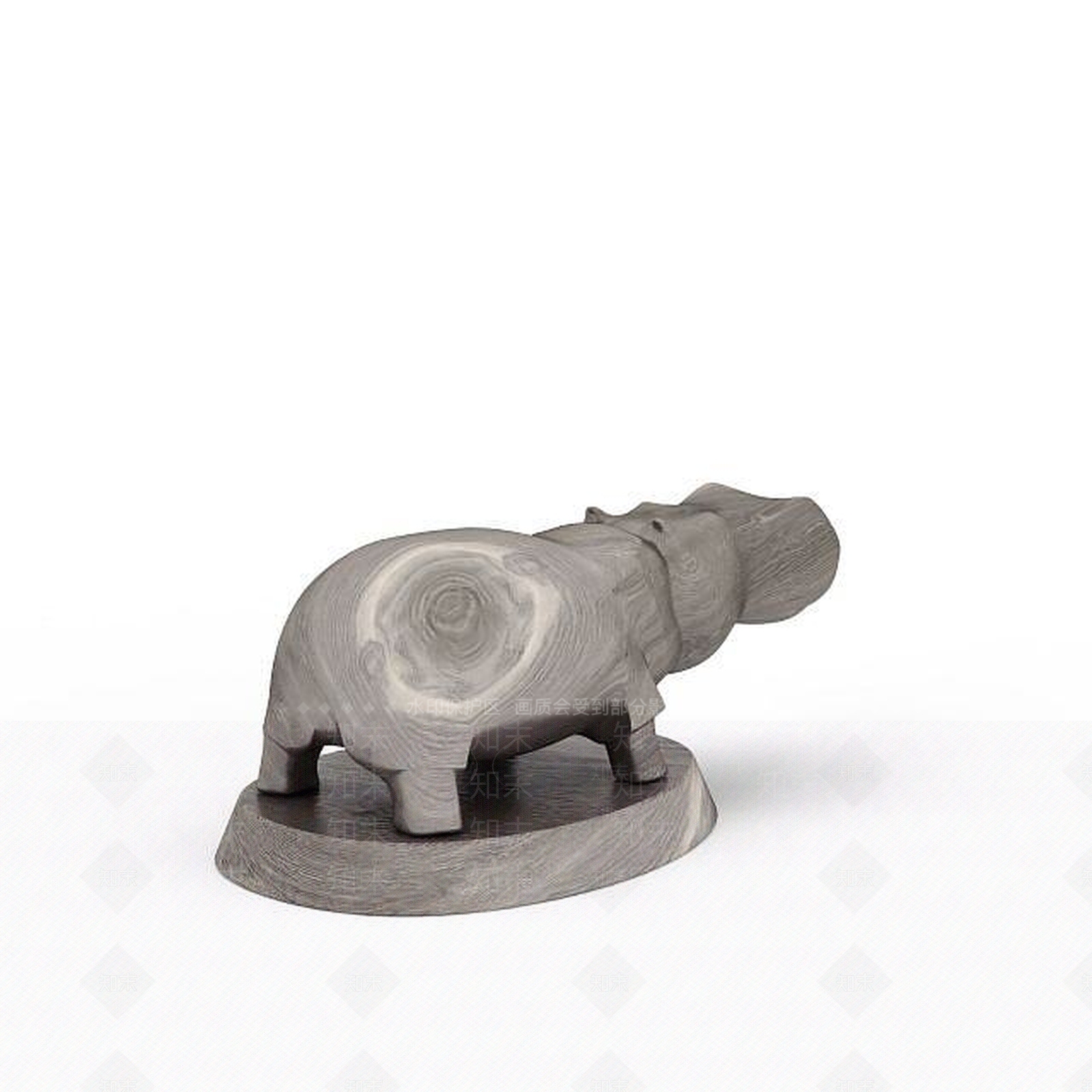 现代木质雕像摆件3D模型下载【ID:1199314875】
