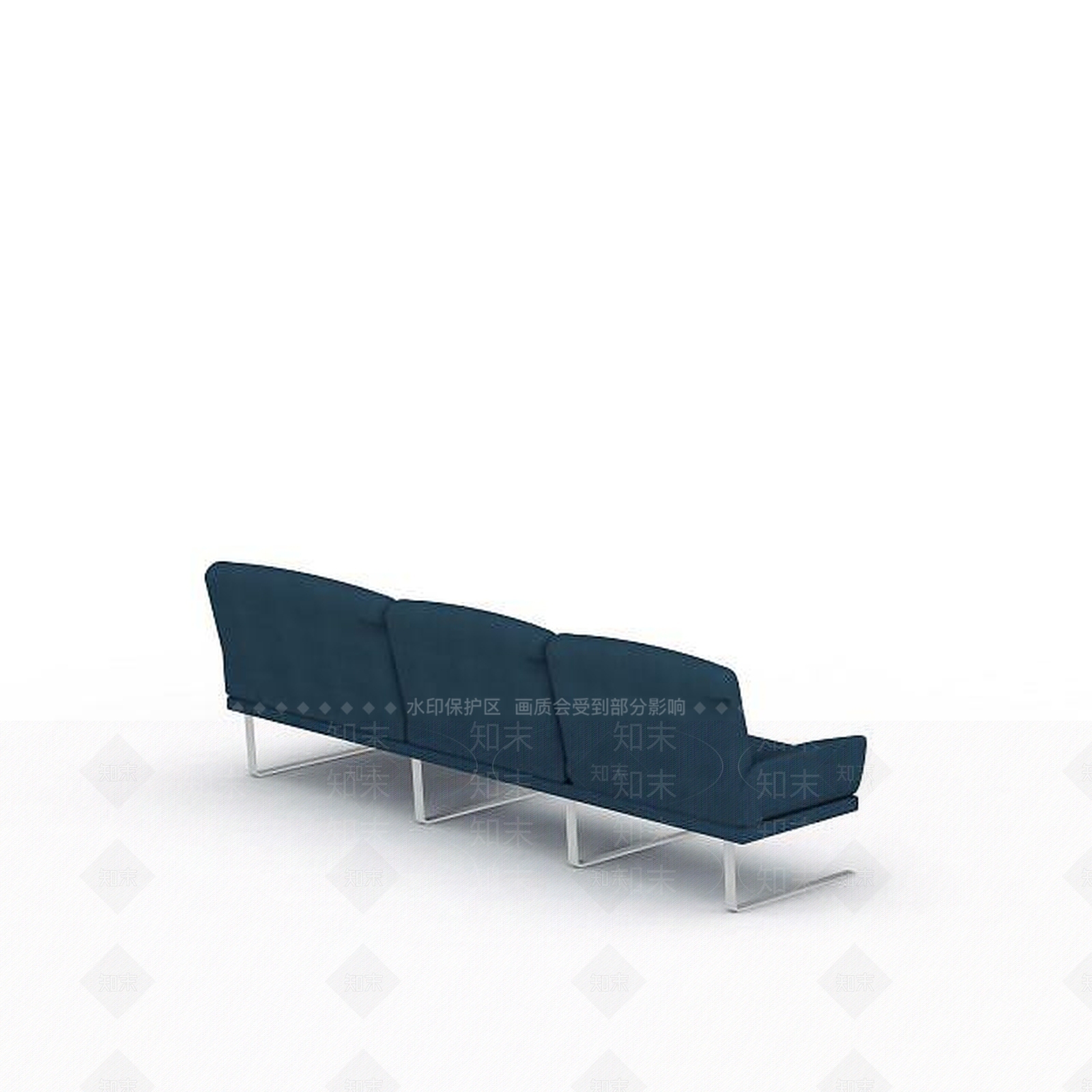 现代布艺沙发3D模型下载【ID:1199316195】