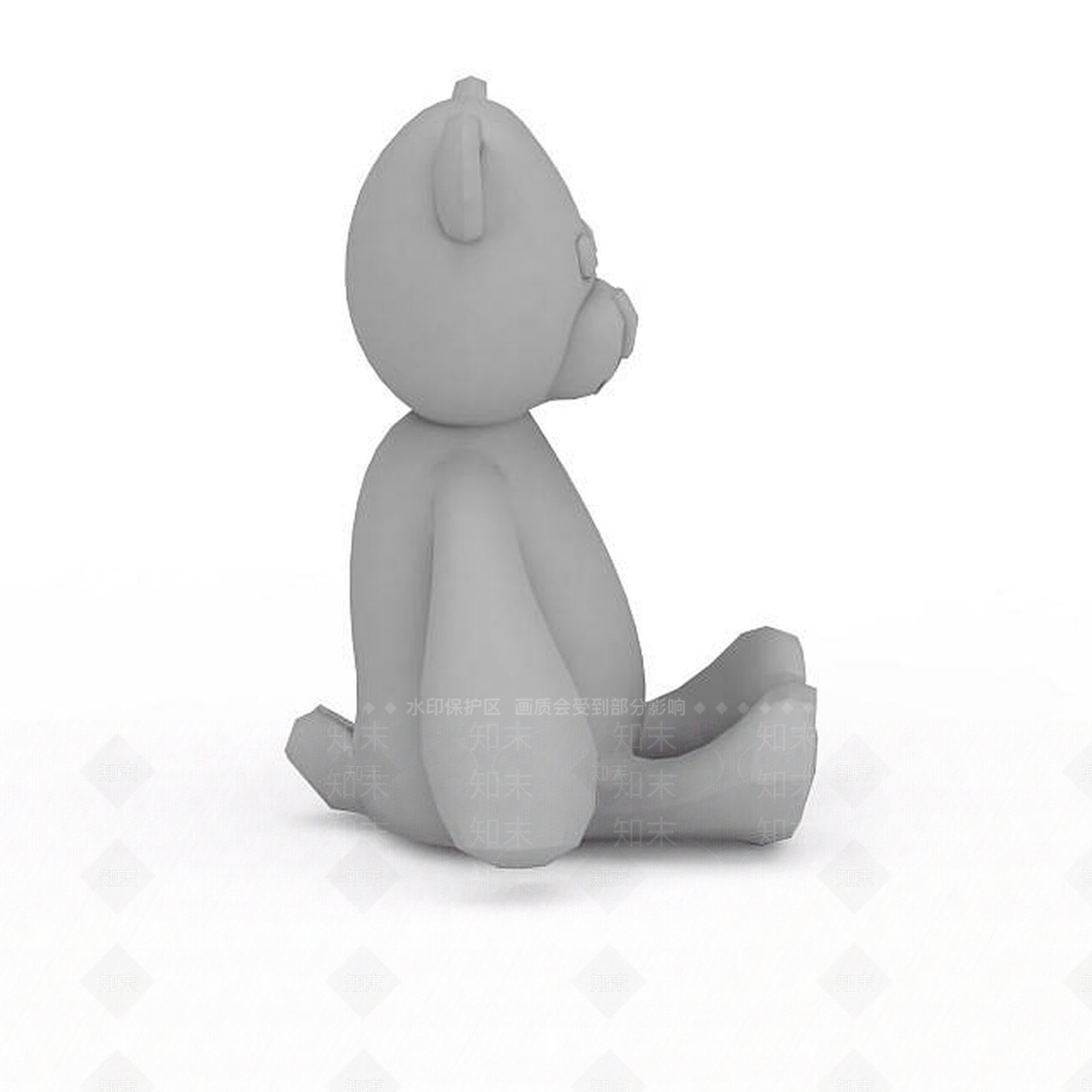 现代卡通玩具熊3D模型下载【ID:1199318519】