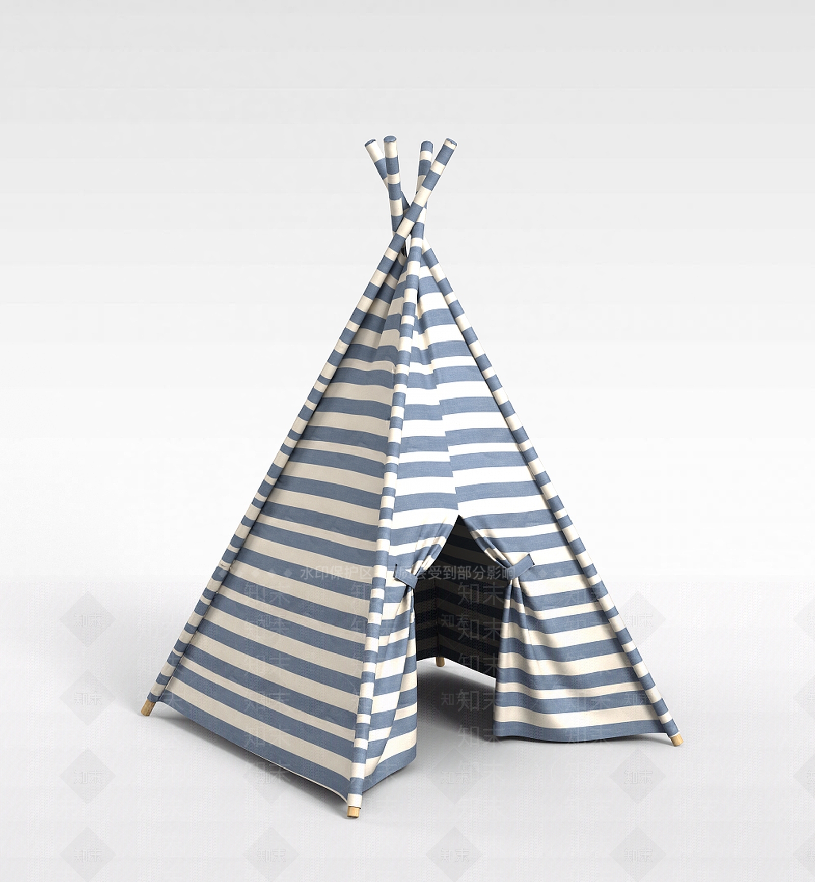 现代儿童房帐篷3D模型下载【ID:1199319881】