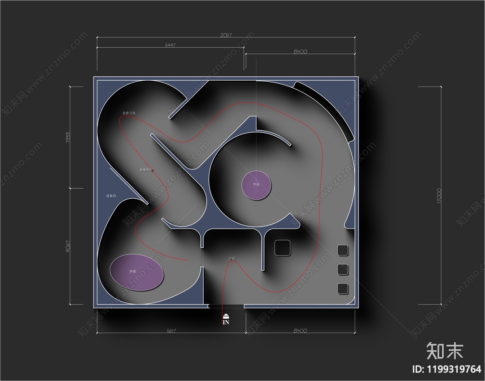 科技展厅施工图下载【ID:1199319764】