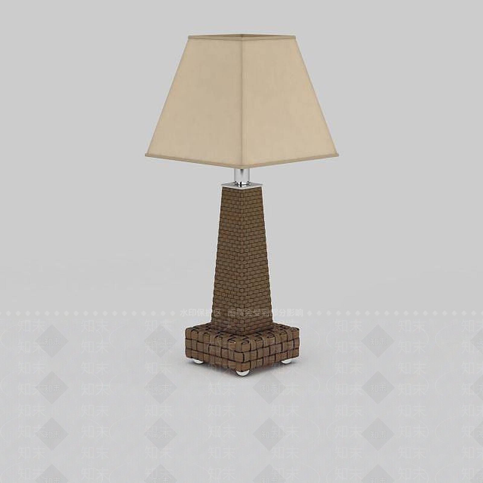 中式台灯3D模型下载【ID:1199321907】