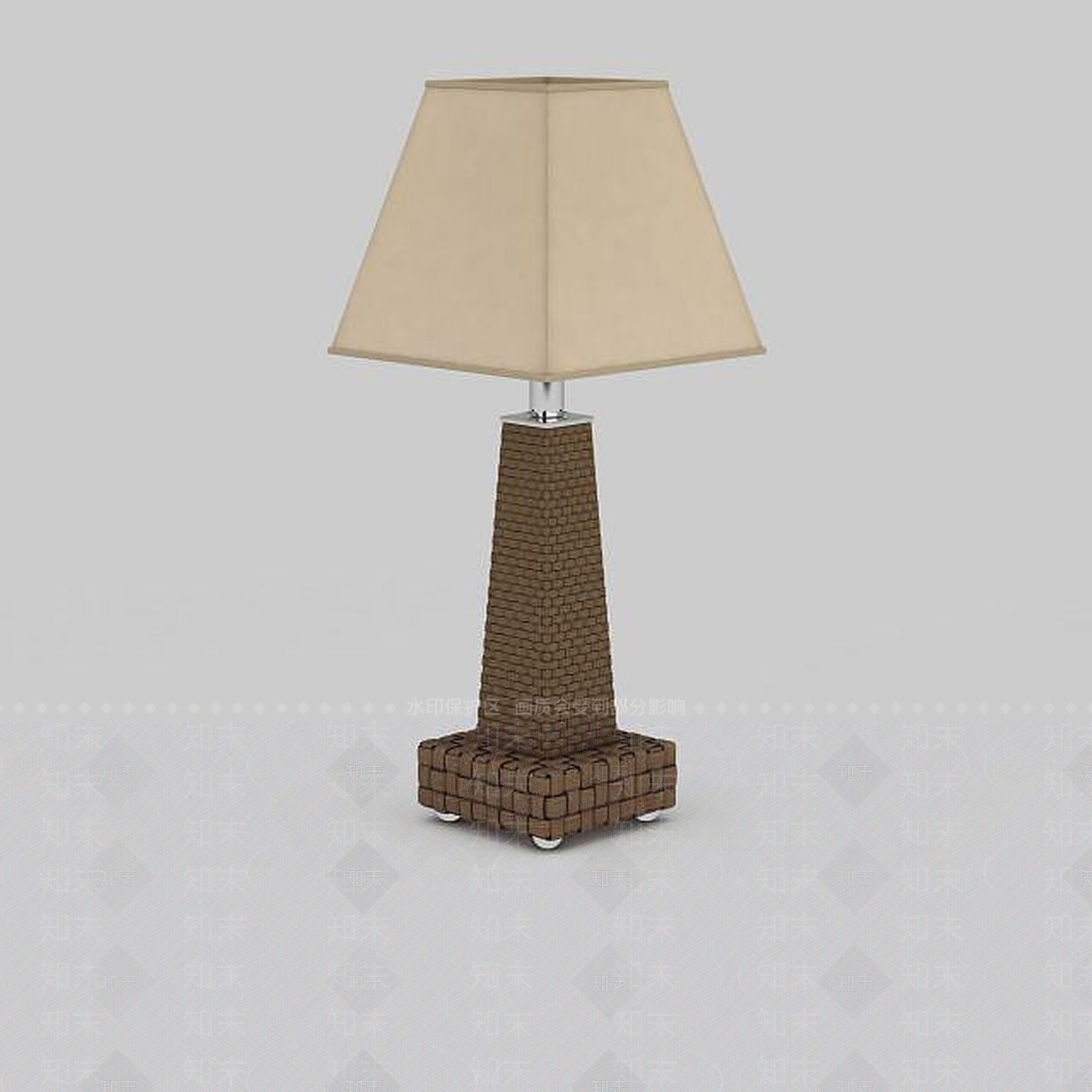 中式台灯3D模型下载【ID:1199321907】