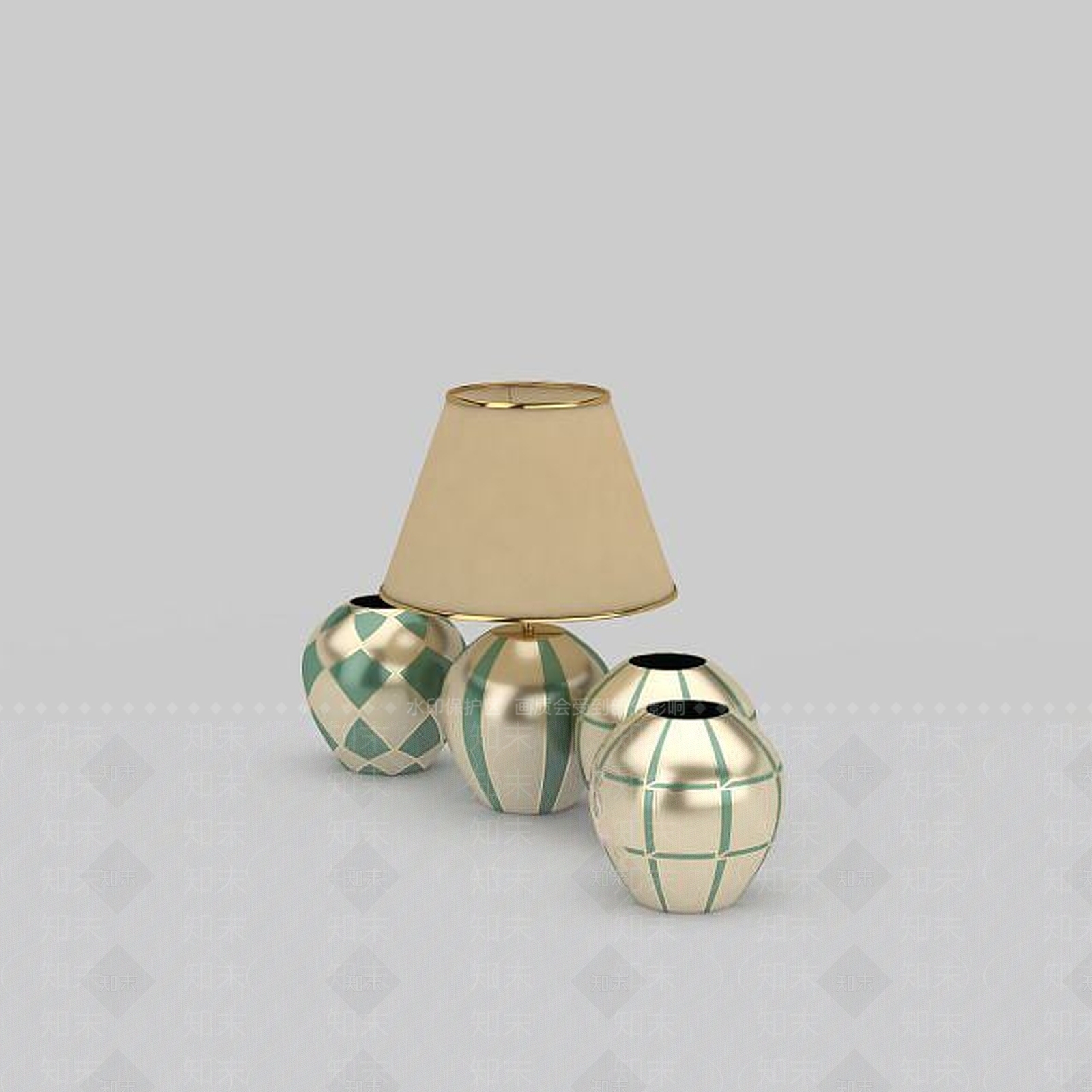 现代创意台灯3D模型下载【ID:1199322049】