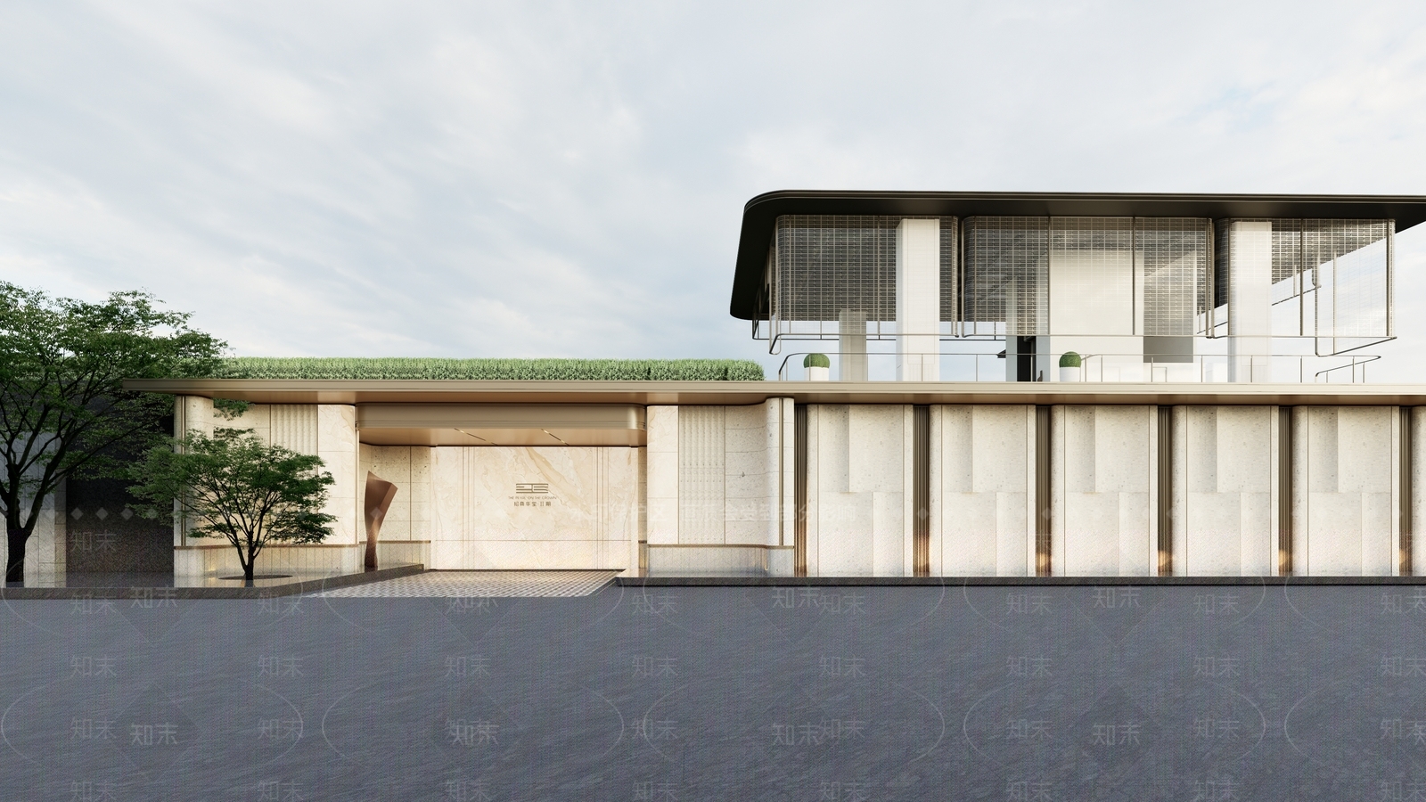 简约轻奢大门SU模型下载【ID:1199322969】