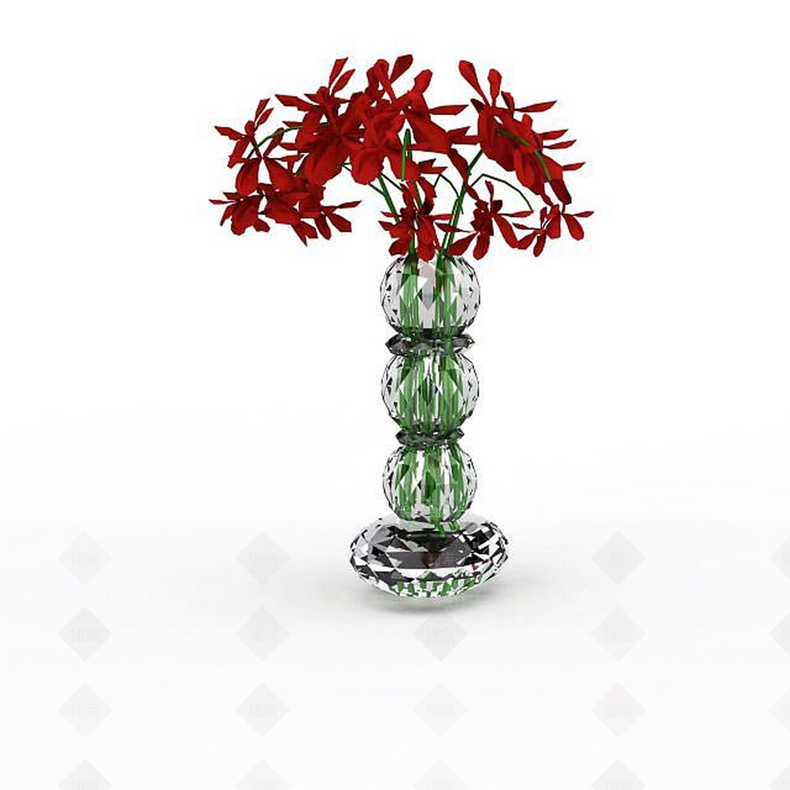 现代室内插花3D模型下载【ID:1199328557】