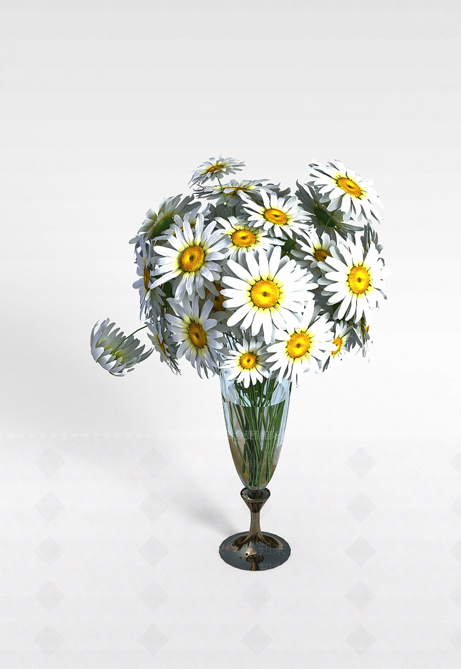 现代装饰菊花3D模型下载【ID:1199329790】