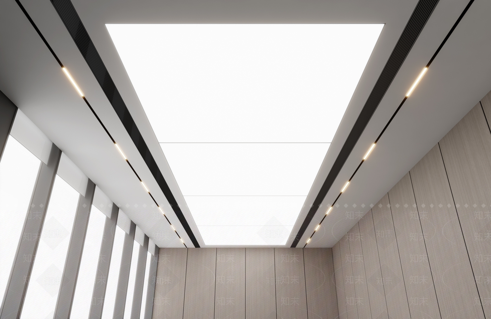 现代吊顶SU模型下载【ID:1199331356】