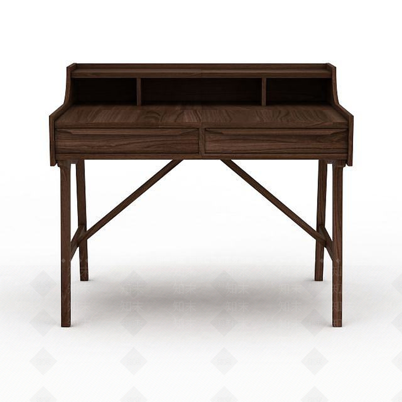 现代实木桌子3D模型下载【ID:1199331461】