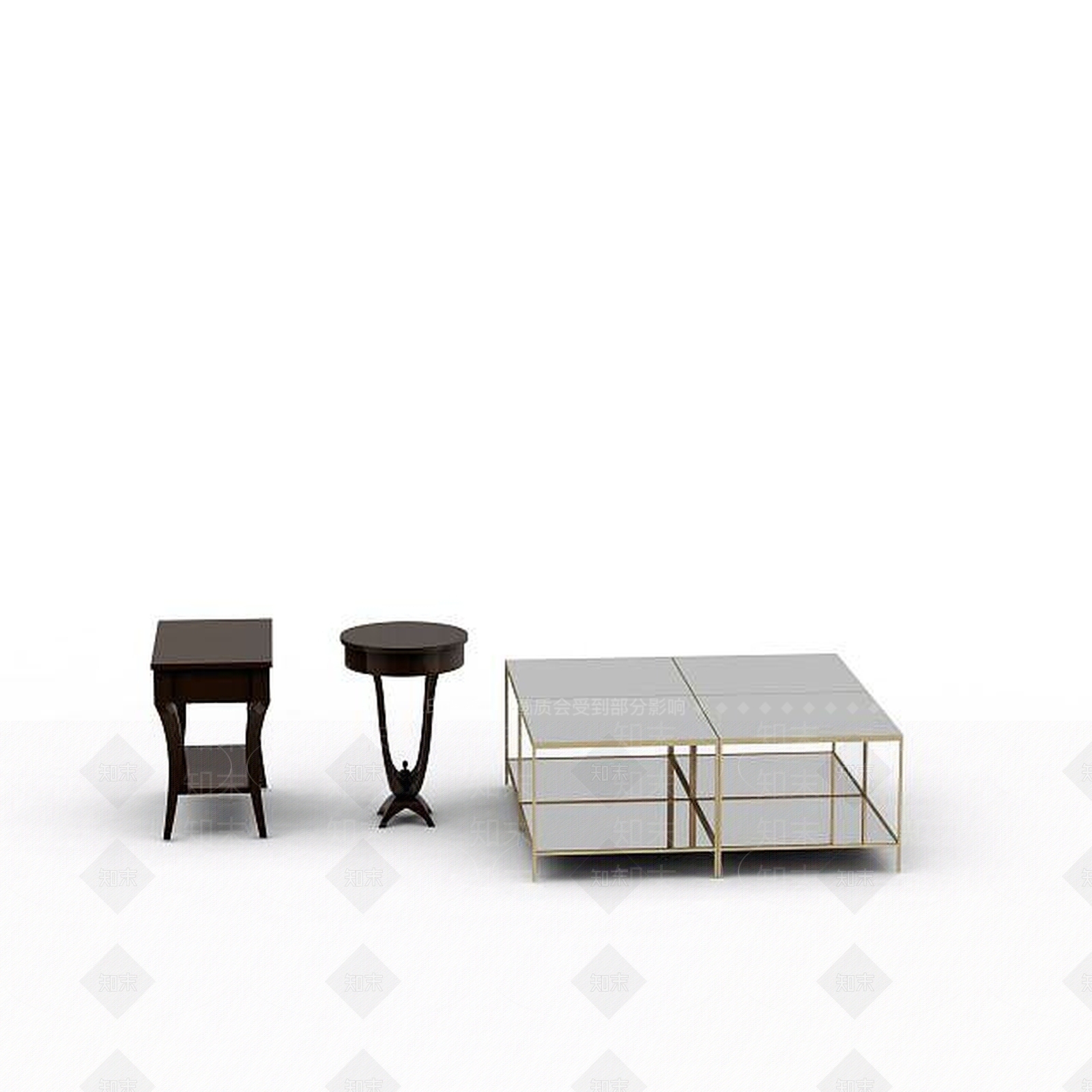 现代客厅桌椅组合3D模型下载【ID:1199331432】