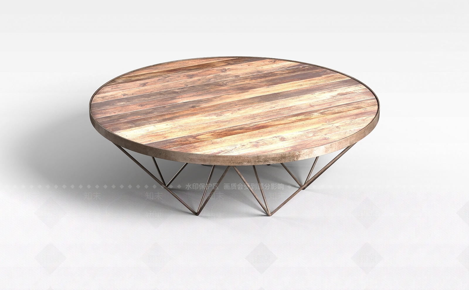 现代客厅圆桌3D模型下载【ID:1199331475】