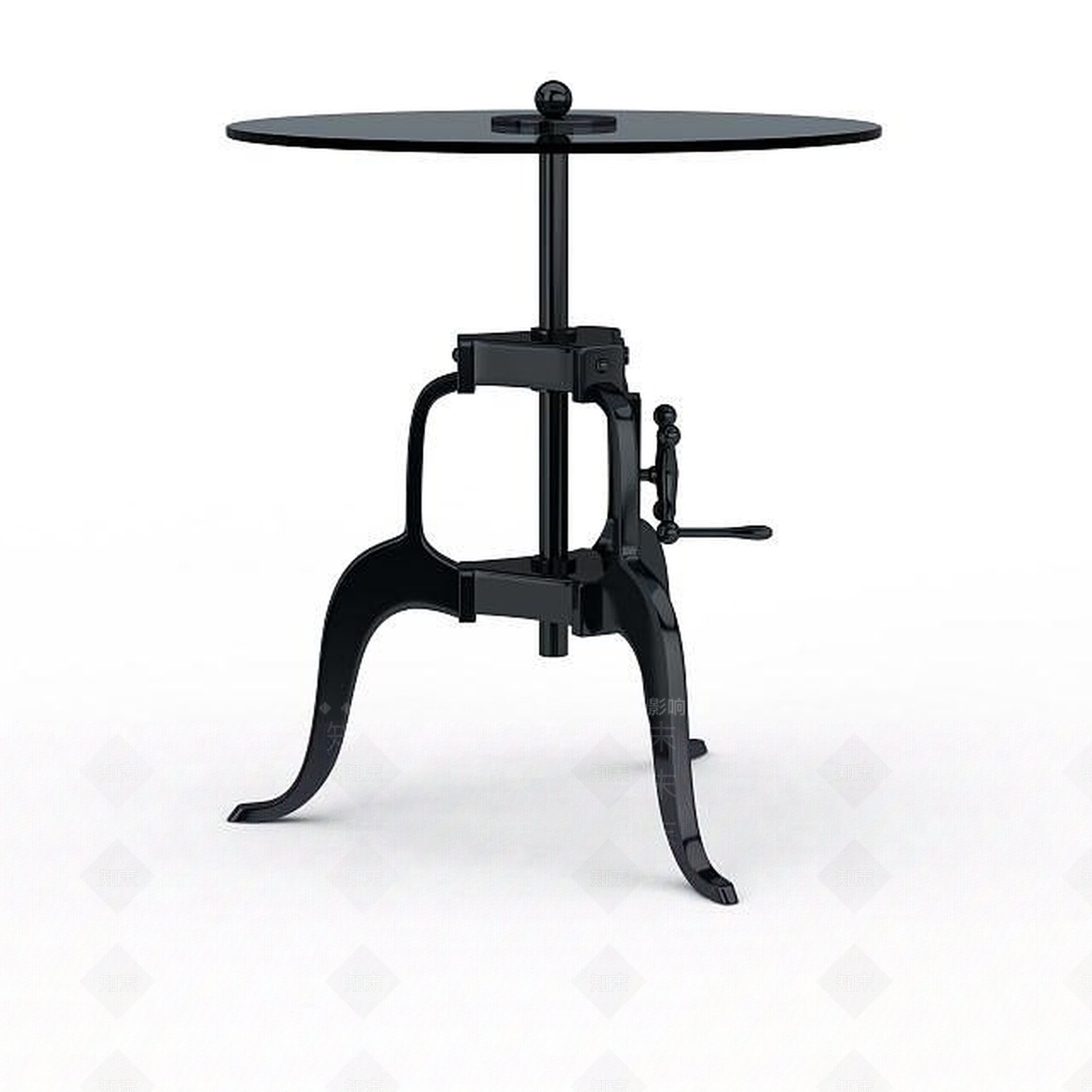现代圆形桌子3D模型下载【ID:1199331458】