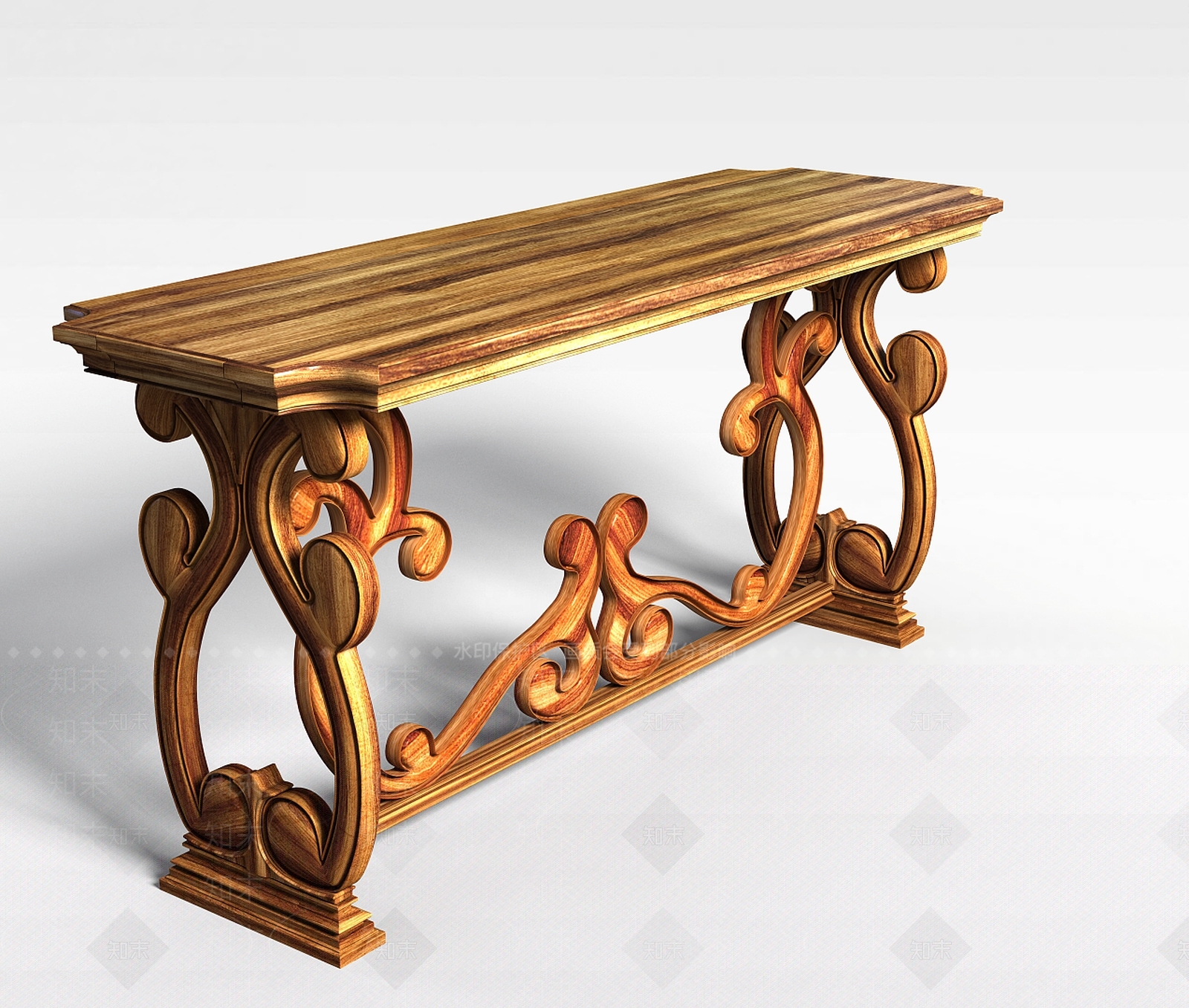 现代客厅边桌3D模型下载【ID:1199331990】