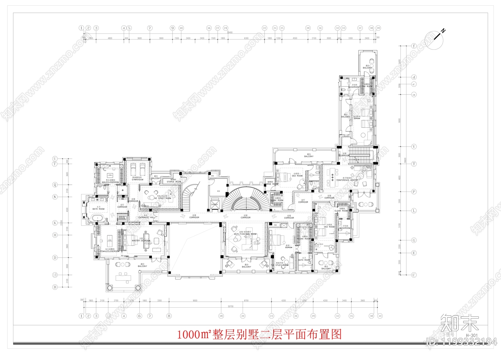建筑平面布置图施工图下载【ID:1199332194】