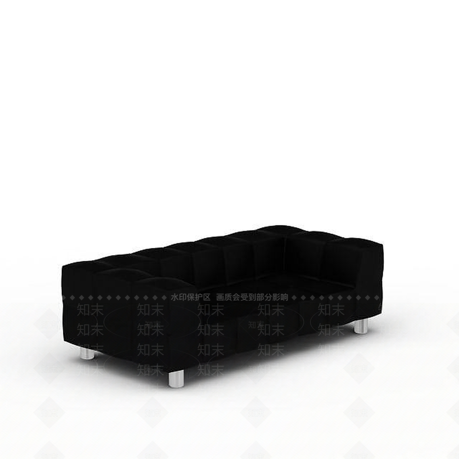 现代扶手沙发3D模型下载【ID:1199335357】