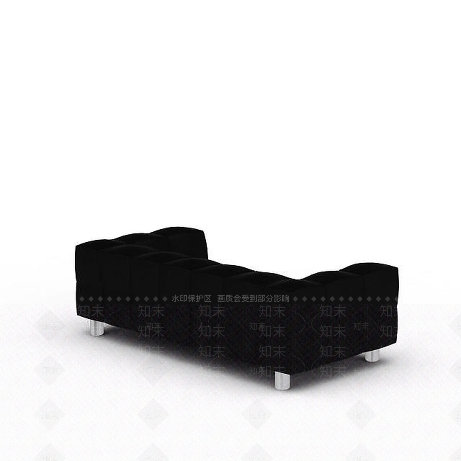 现代扶手沙发3D模型下载【ID:1199335357】