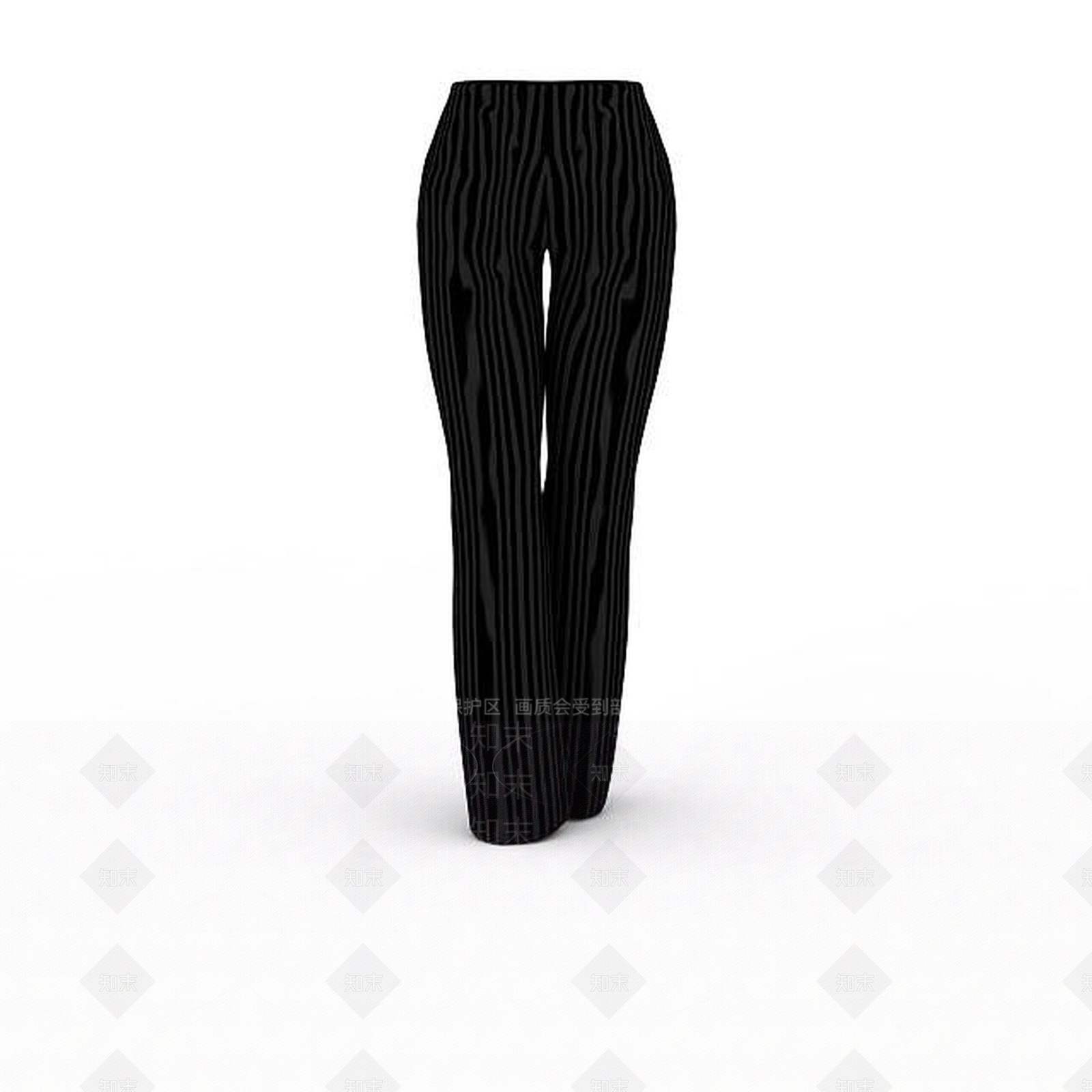 现代女士条纹裤子3D模型下载【ID:1199335603】