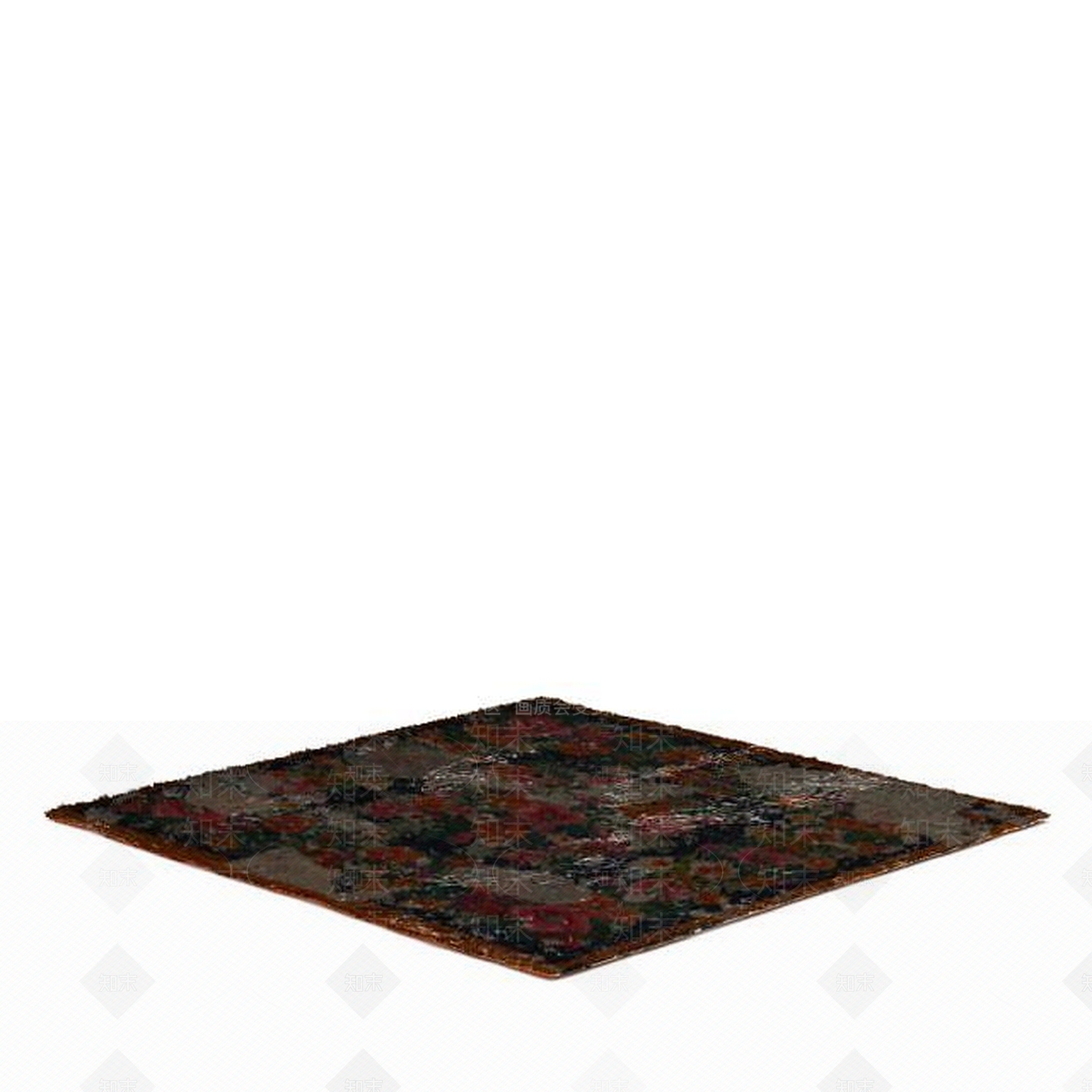 中式印花地毯3D模型下载【ID:1199336738】
