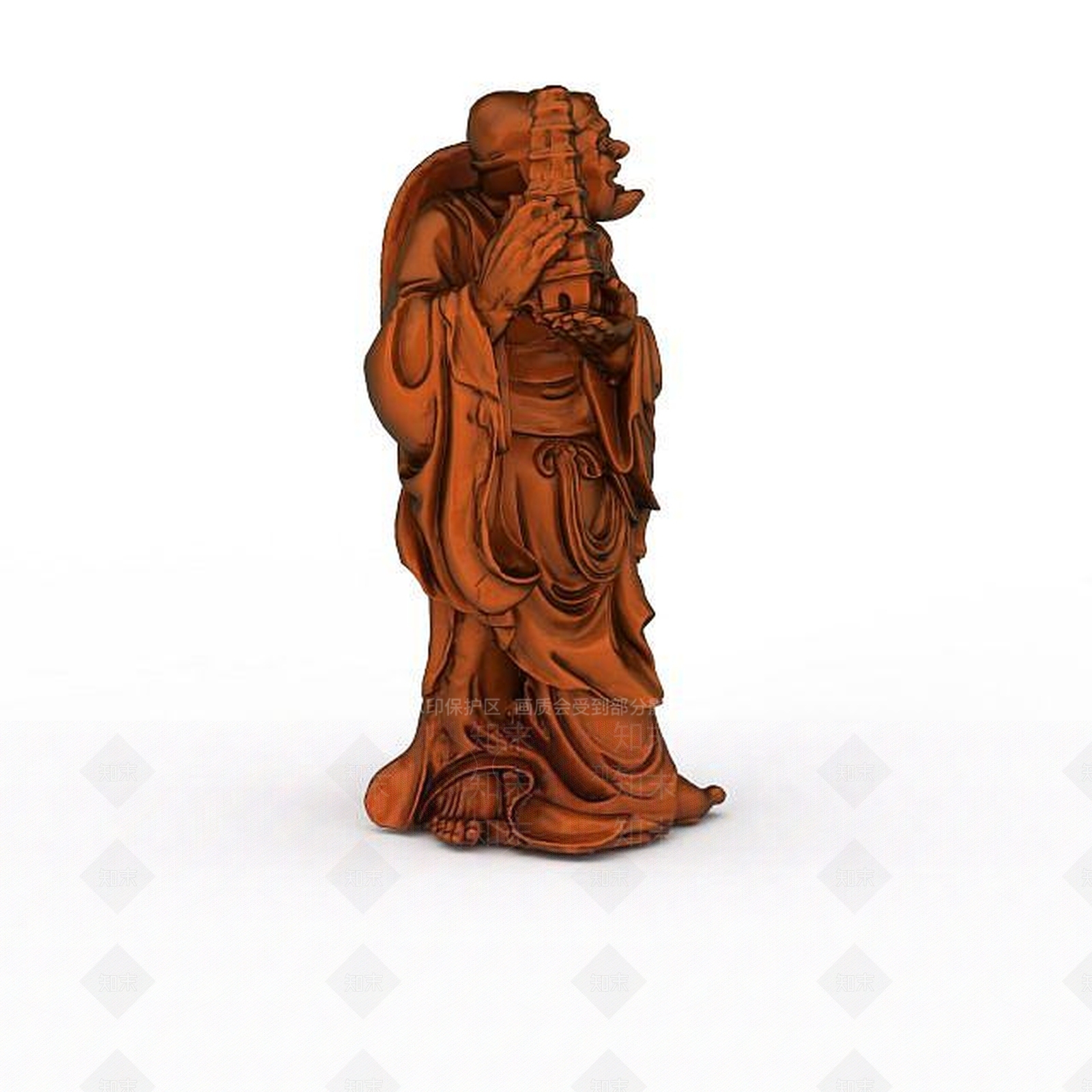 现代铜像雕塑3D模型下载【ID:1199336991】