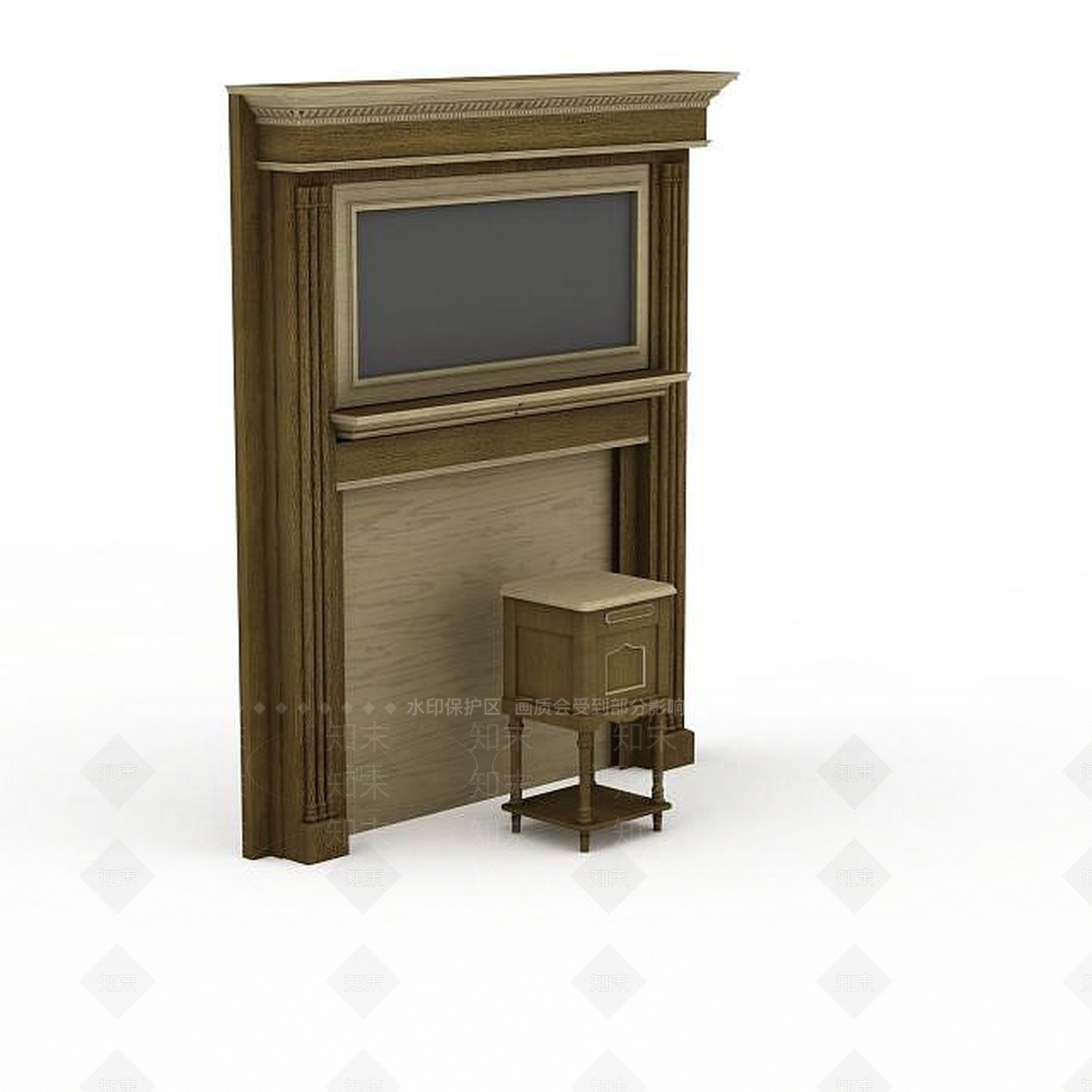 现代仿古家具3D模型下载【ID:1199337431】