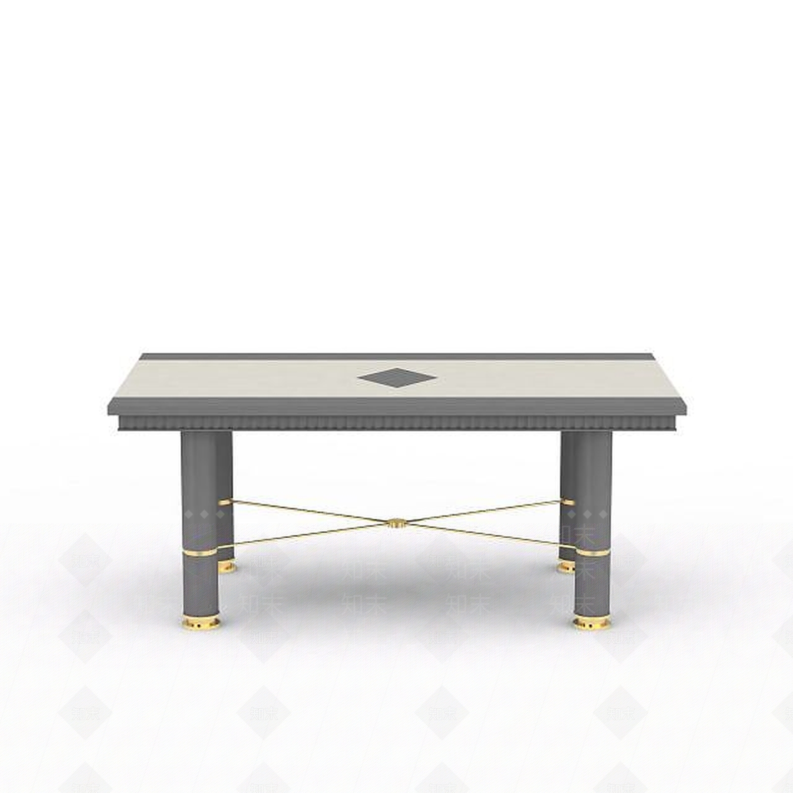 现代木质长桌3D模型下载【ID:1199337503】
