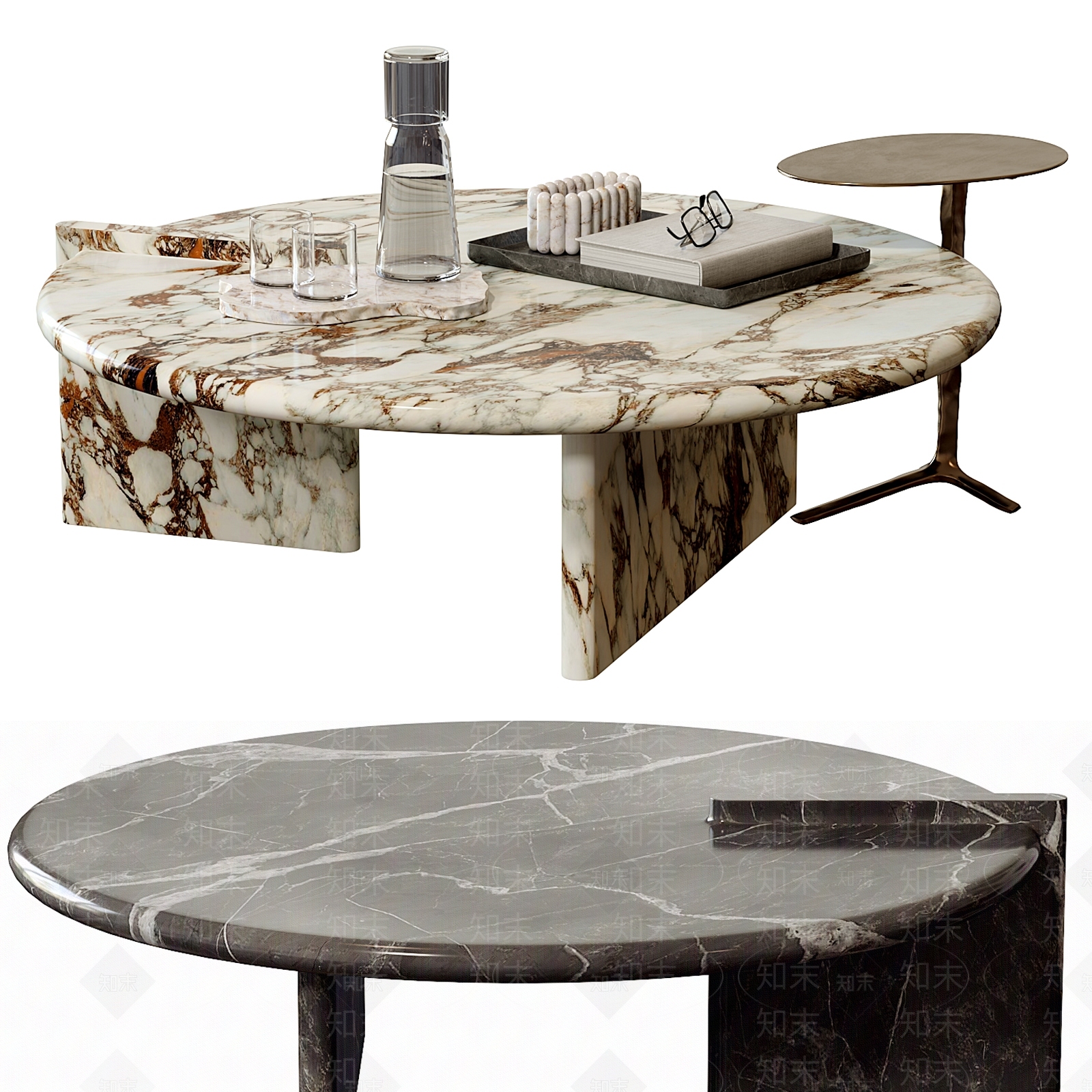 现代意式茶几SU模型下载【ID:1199337755】