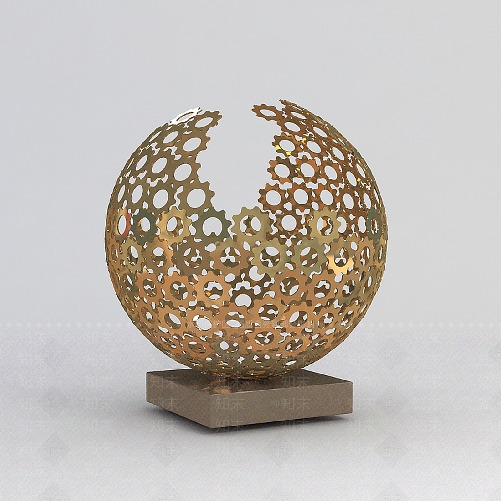 现代办公桌摆件3D模型下载【ID:1199337873】