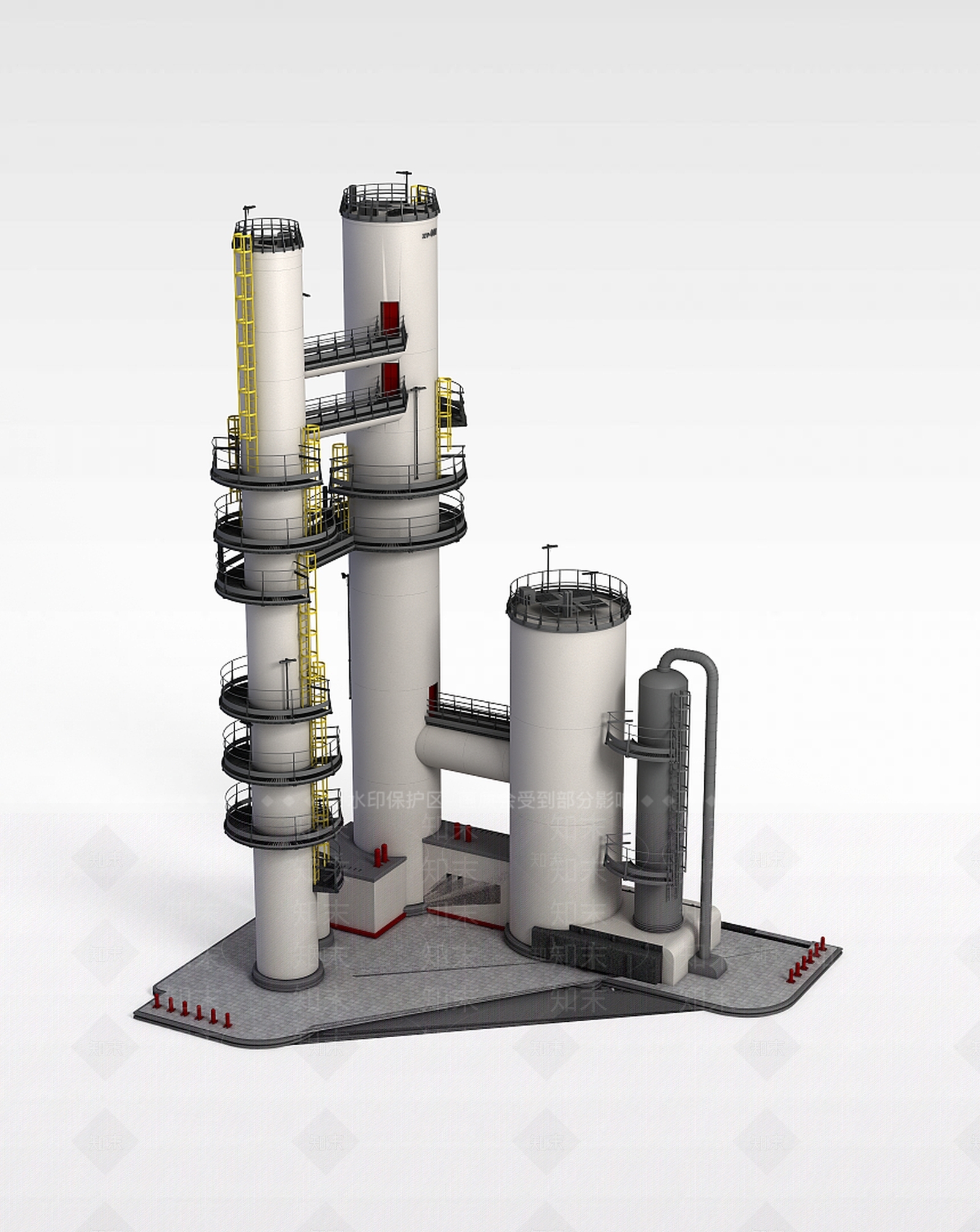 现代工业建筑3D模型下载【ID:1199338051】