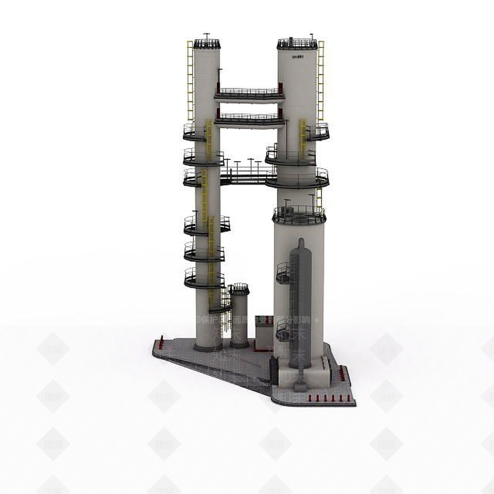 现代工业建筑3D模型下载【ID:1199338051】