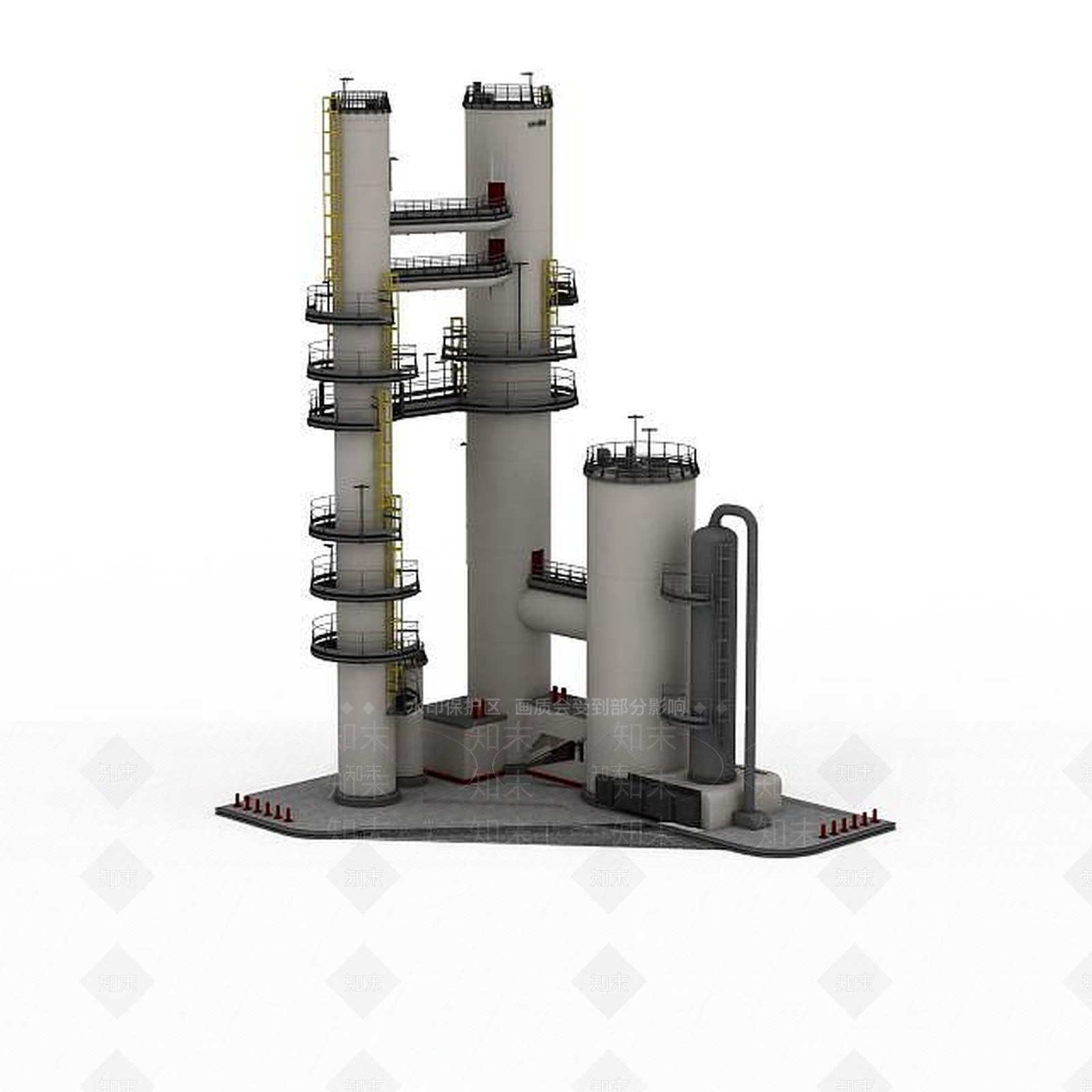 现代工业建筑3D模型下载【ID:1199338051】