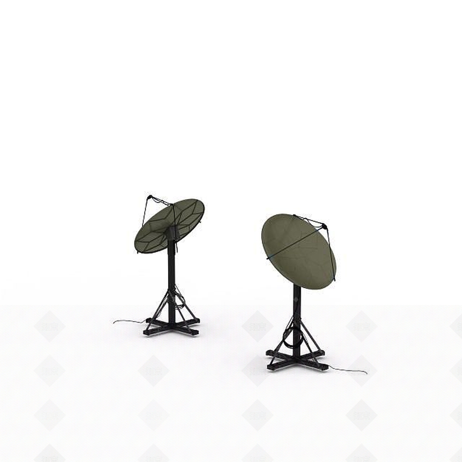 现代大锅天线3D模型下载【ID:1199338408】
