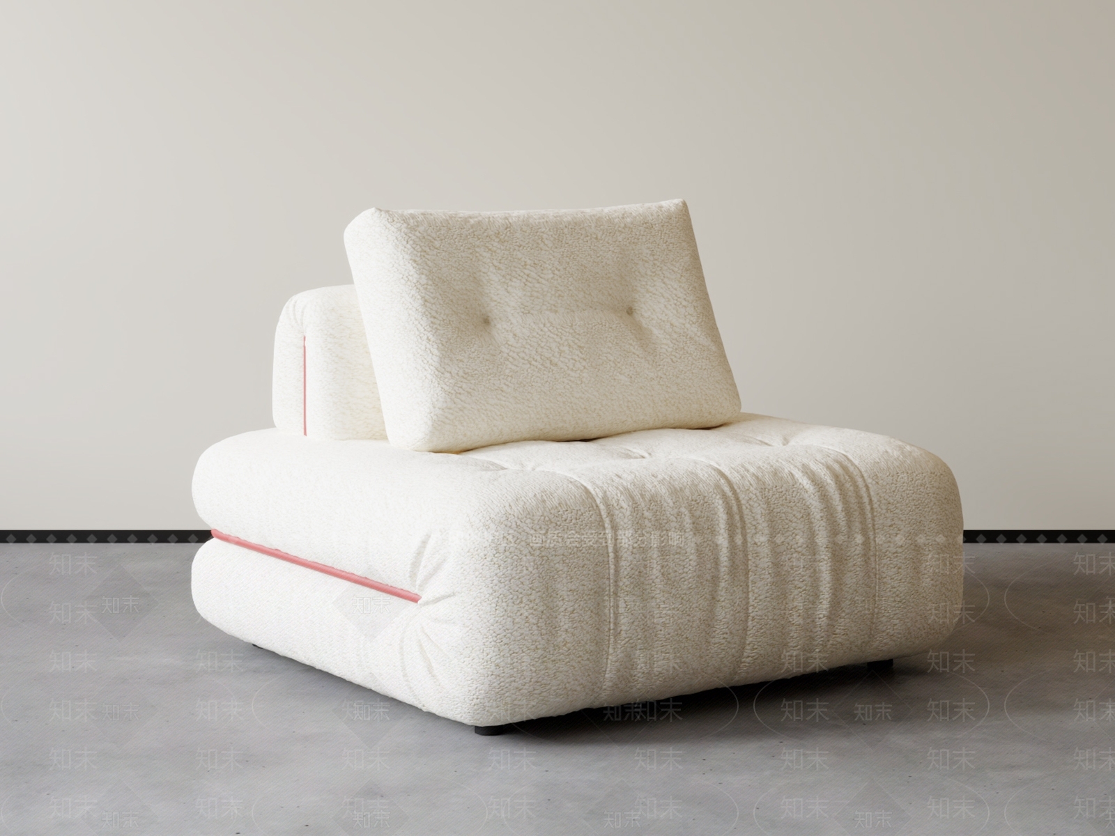 现代单人沙发SU模型下载【ID:1199338662】