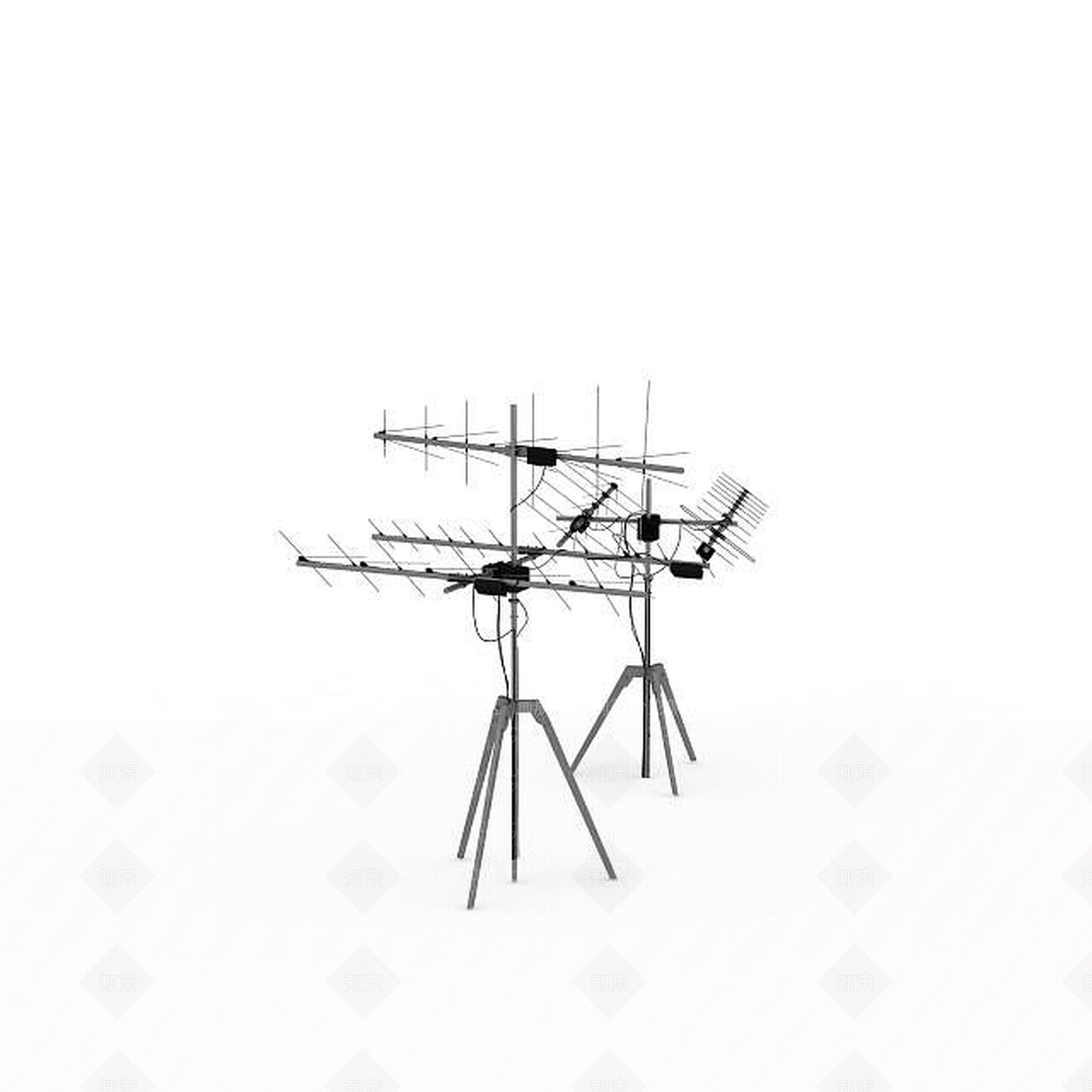 现代电视天线3D模型下载【ID:1199338660】