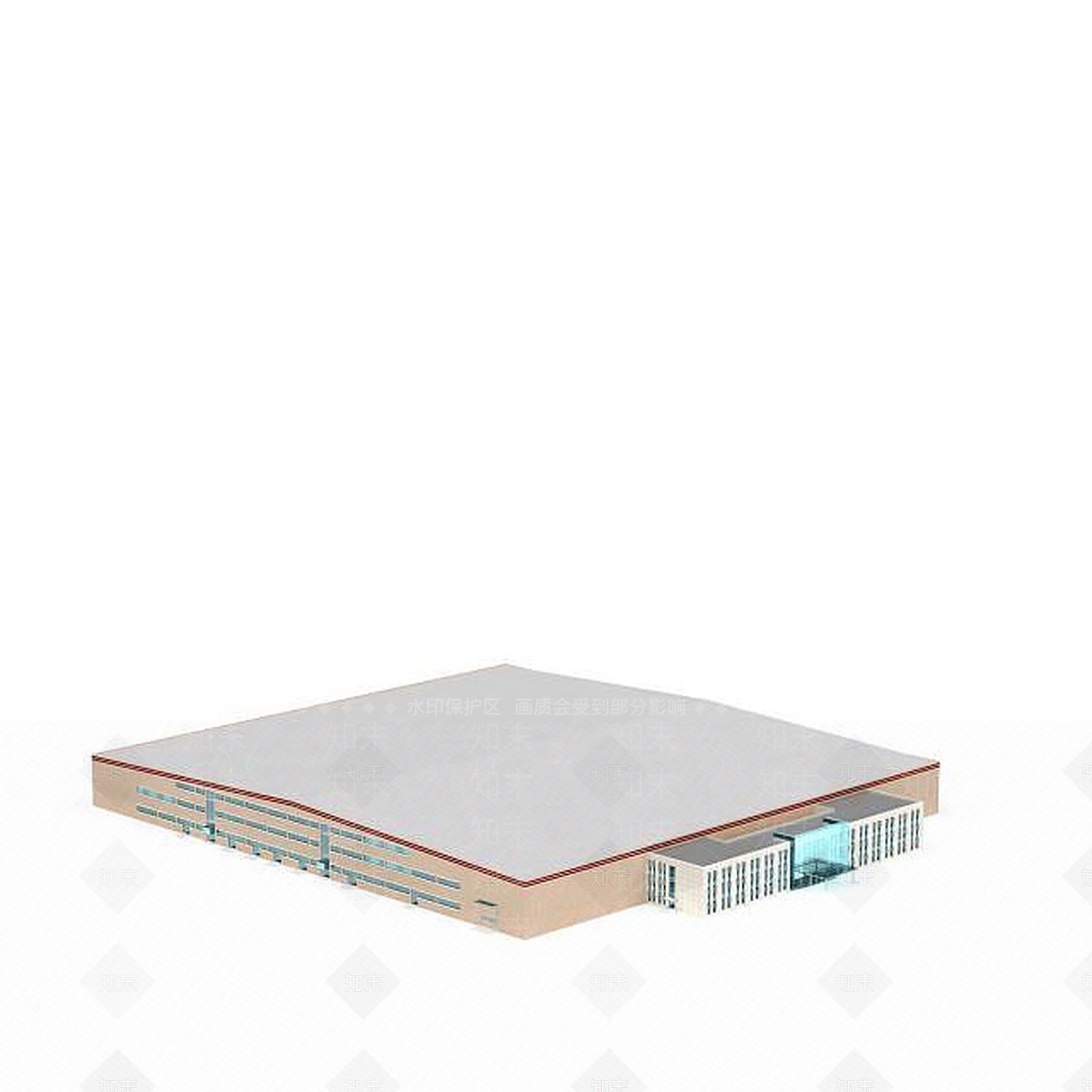 现代室外建筑3D模型下载【ID:1199338655】
