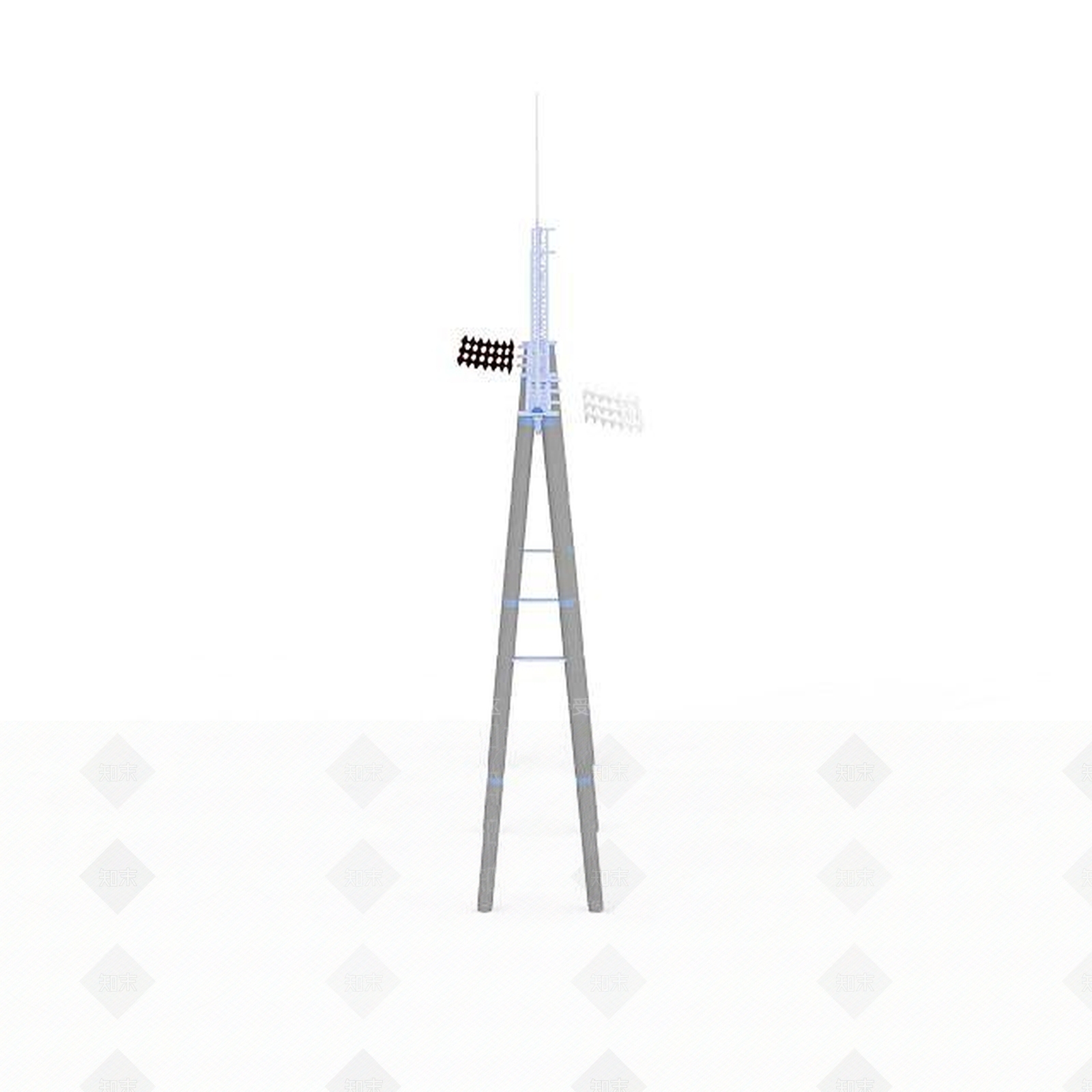 现代输电塔3D模型下载【ID:1199338734】