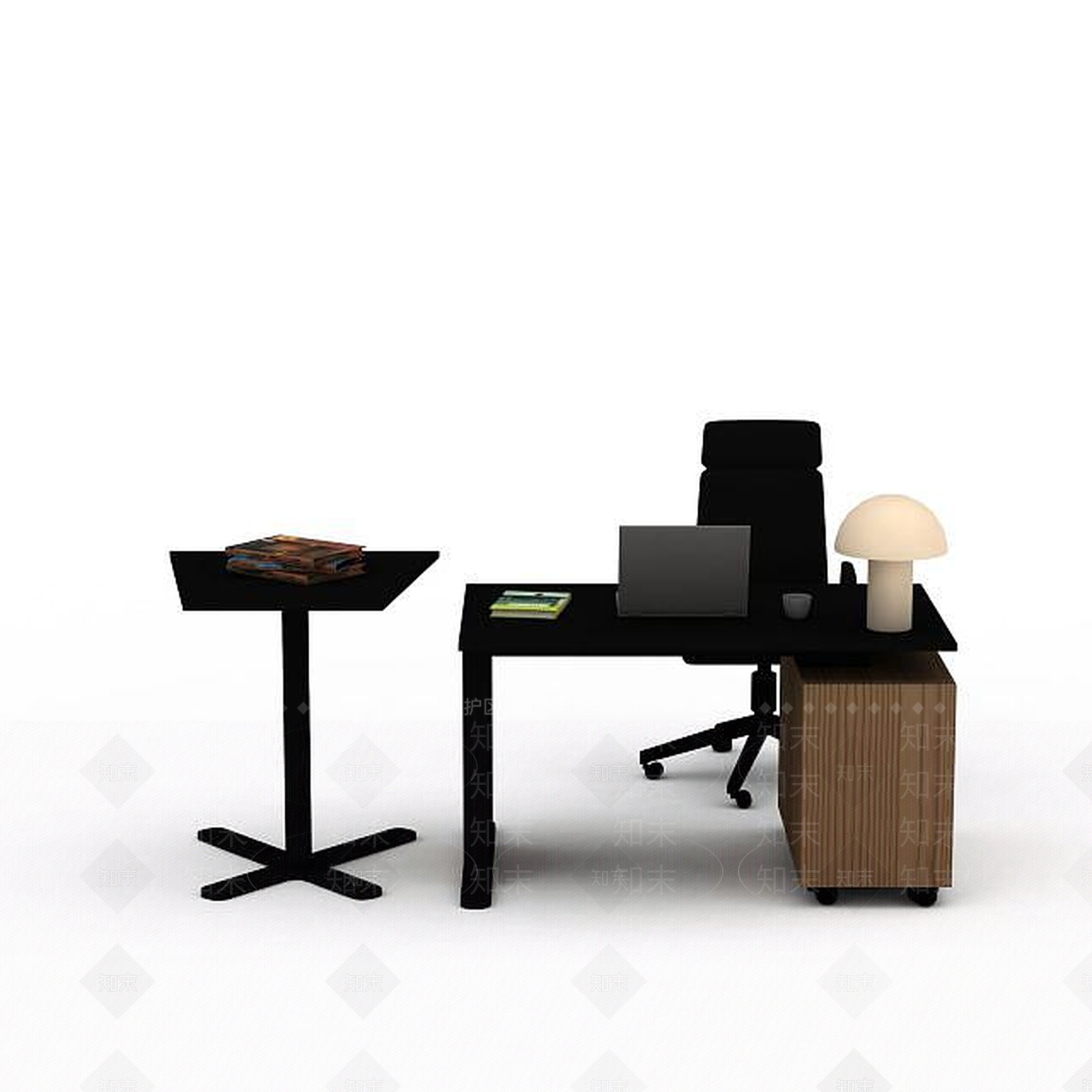 现代商务办公桌椅3D模型下载【ID:1199338851】