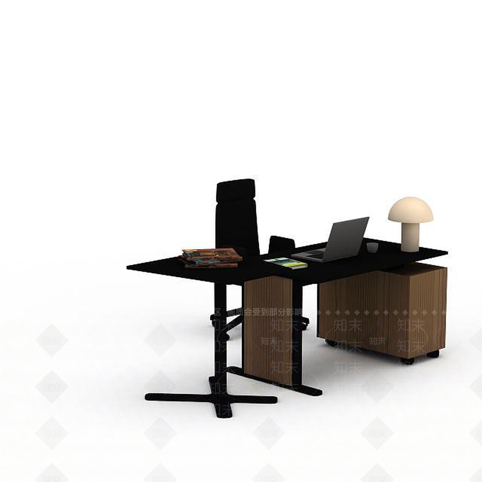 现代商务办公桌椅3D模型下载【ID:1199338851】