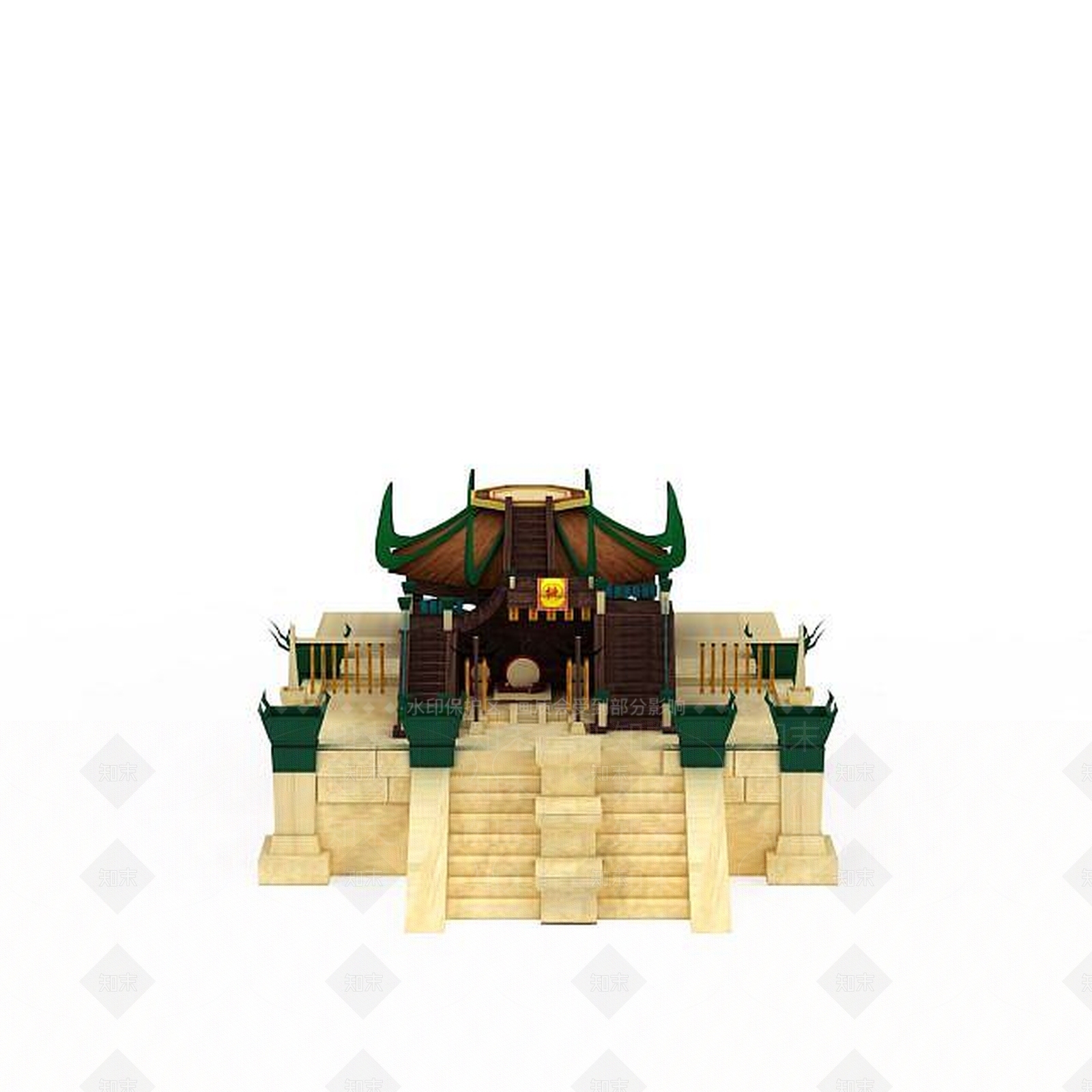 现代游戏场景房屋3D模型下载【ID:1199509263】