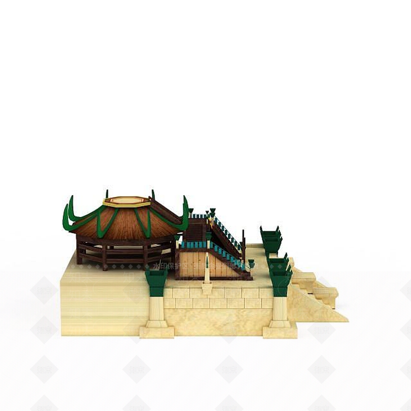 现代游戏场景房屋3D模型下载【ID:1199509263】