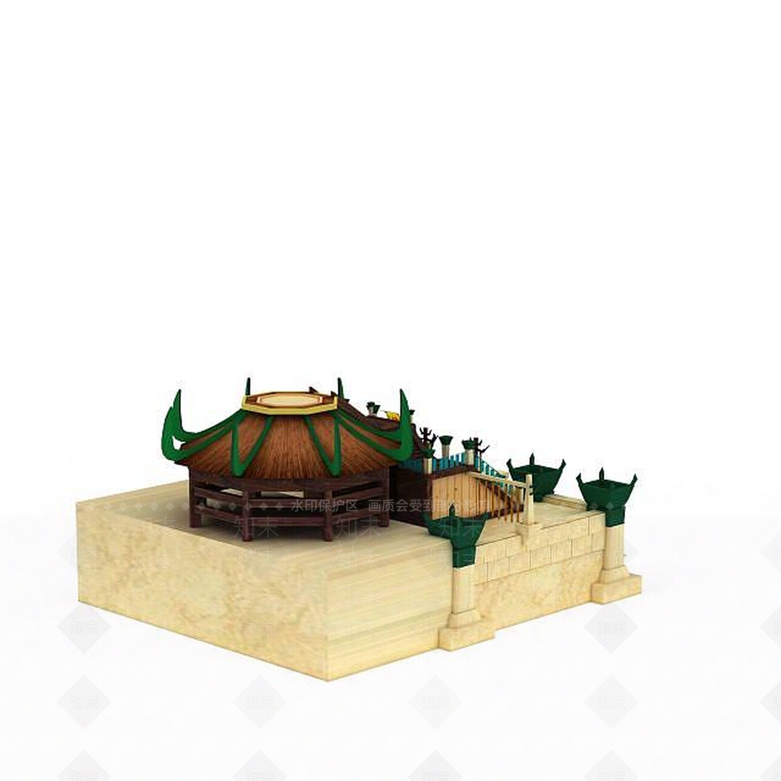 现代游戏场景房屋3D模型下载【ID:1199509263】
