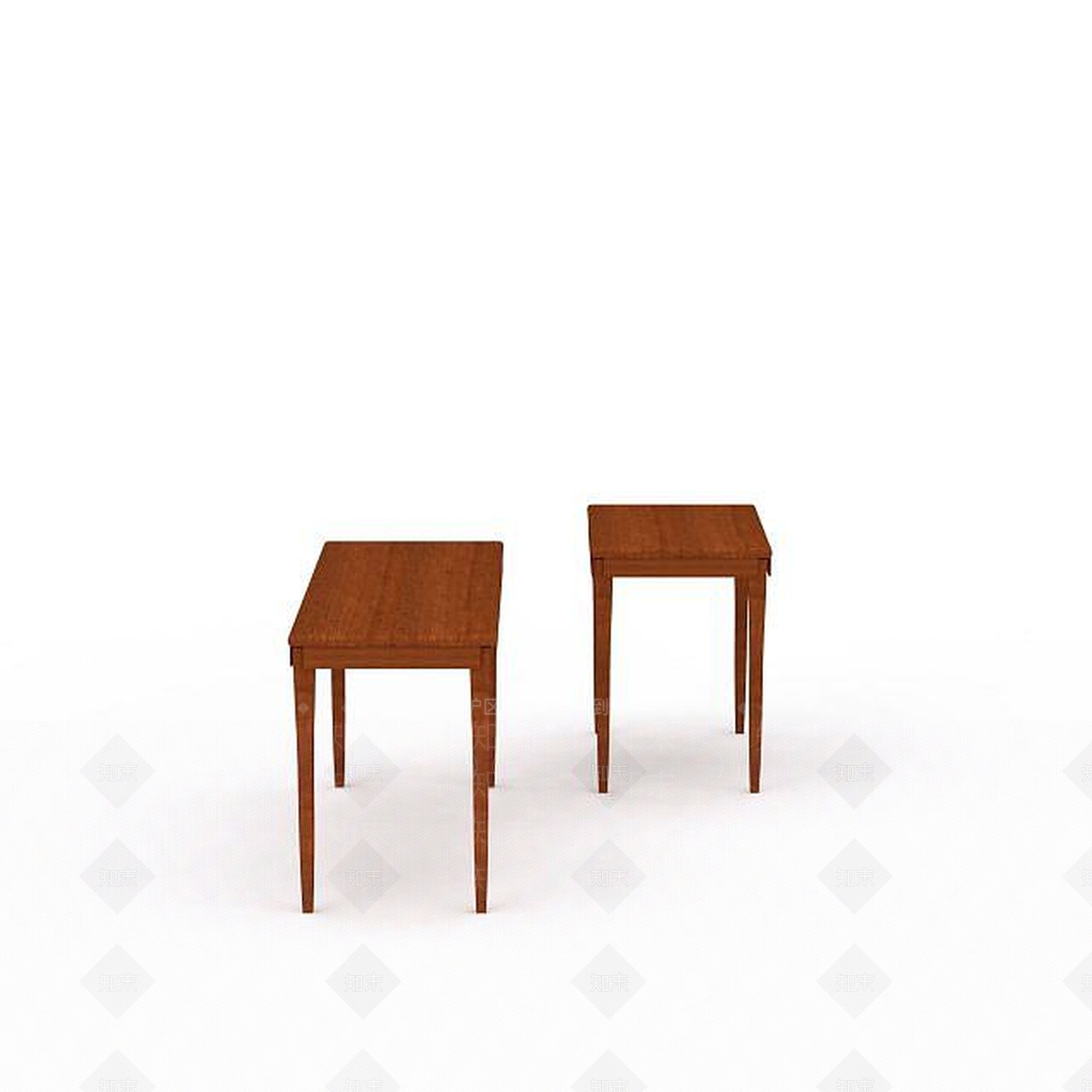 现代木质长桌3D模型下载【ID:1199340259】