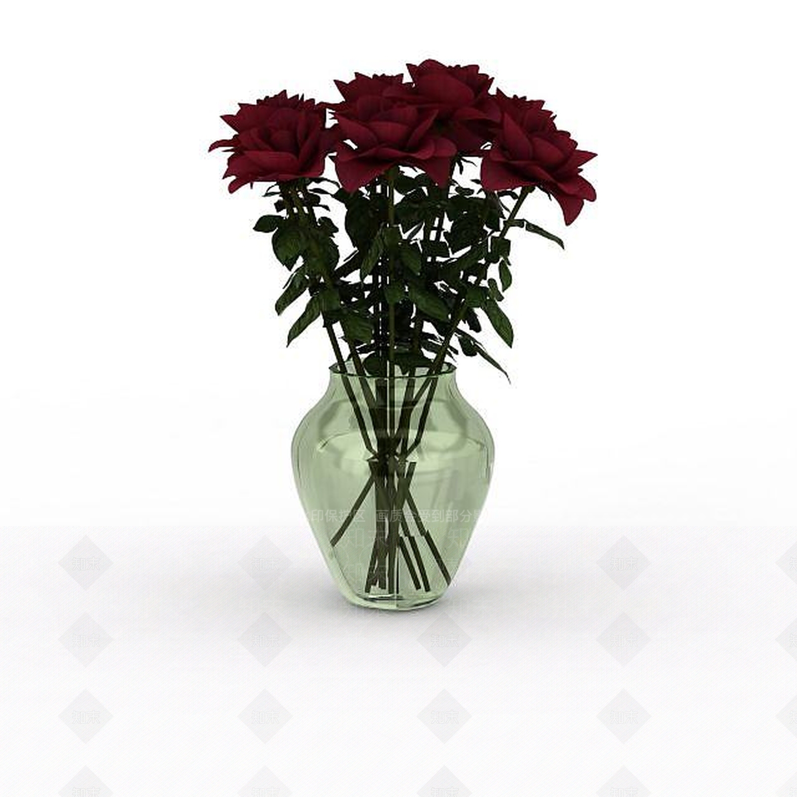 现代插花装饰3D模型下载【ID:1199340977】