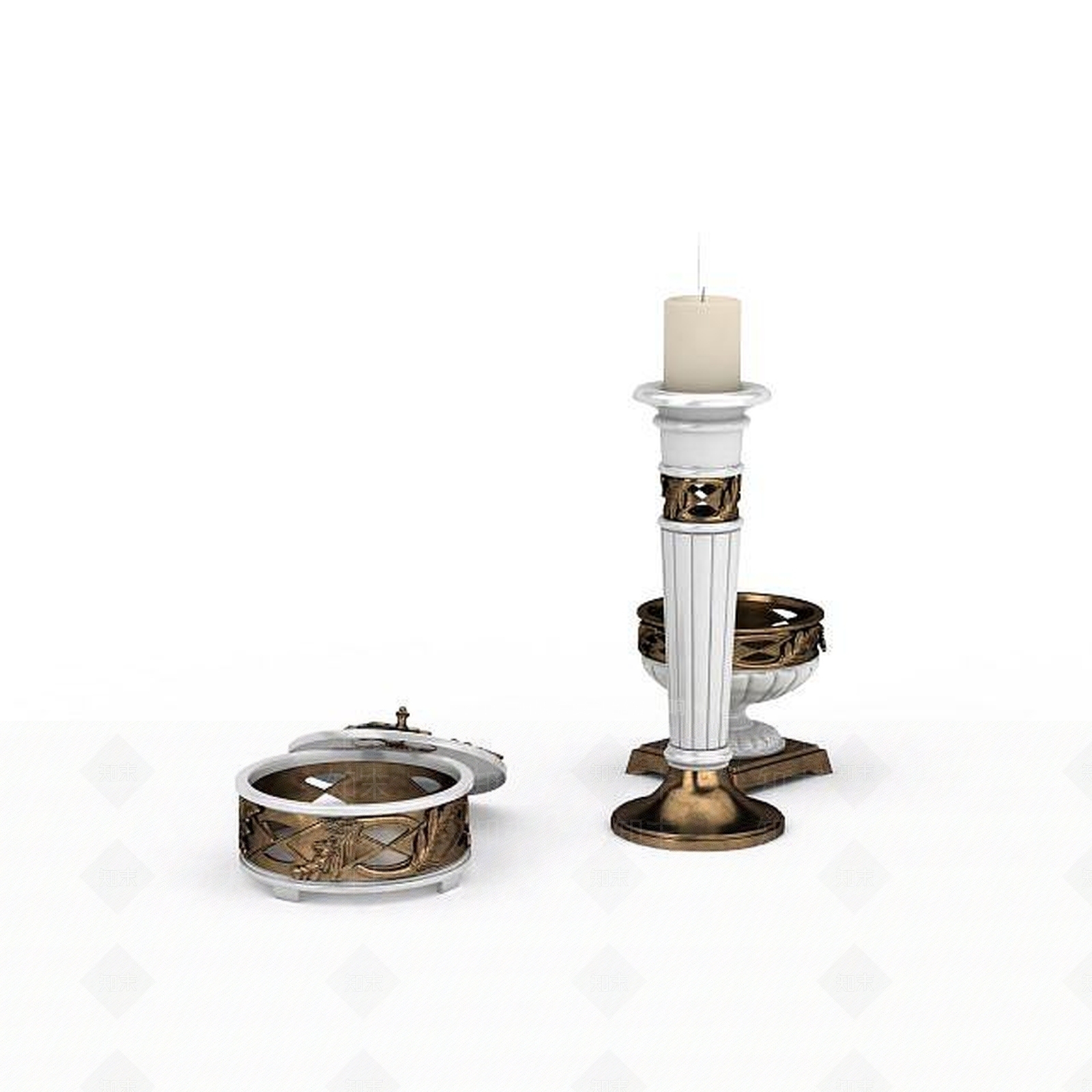 欧式古典欧式装饰品3D模型下载【ID:1199341090】