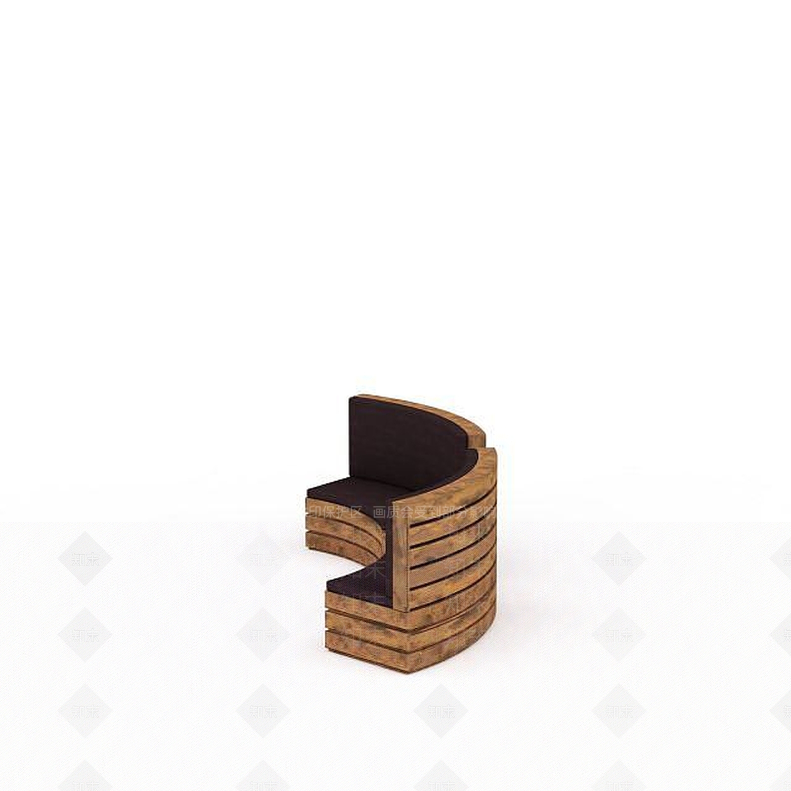现代餐厅长凳3D模型下载【ID:1199342387】