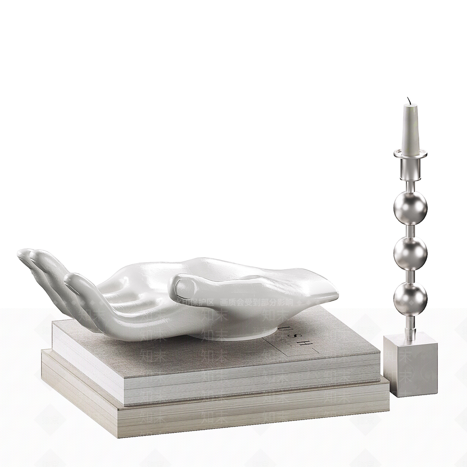 现代意式摆件组合3D模型下载【ID:1199342408】