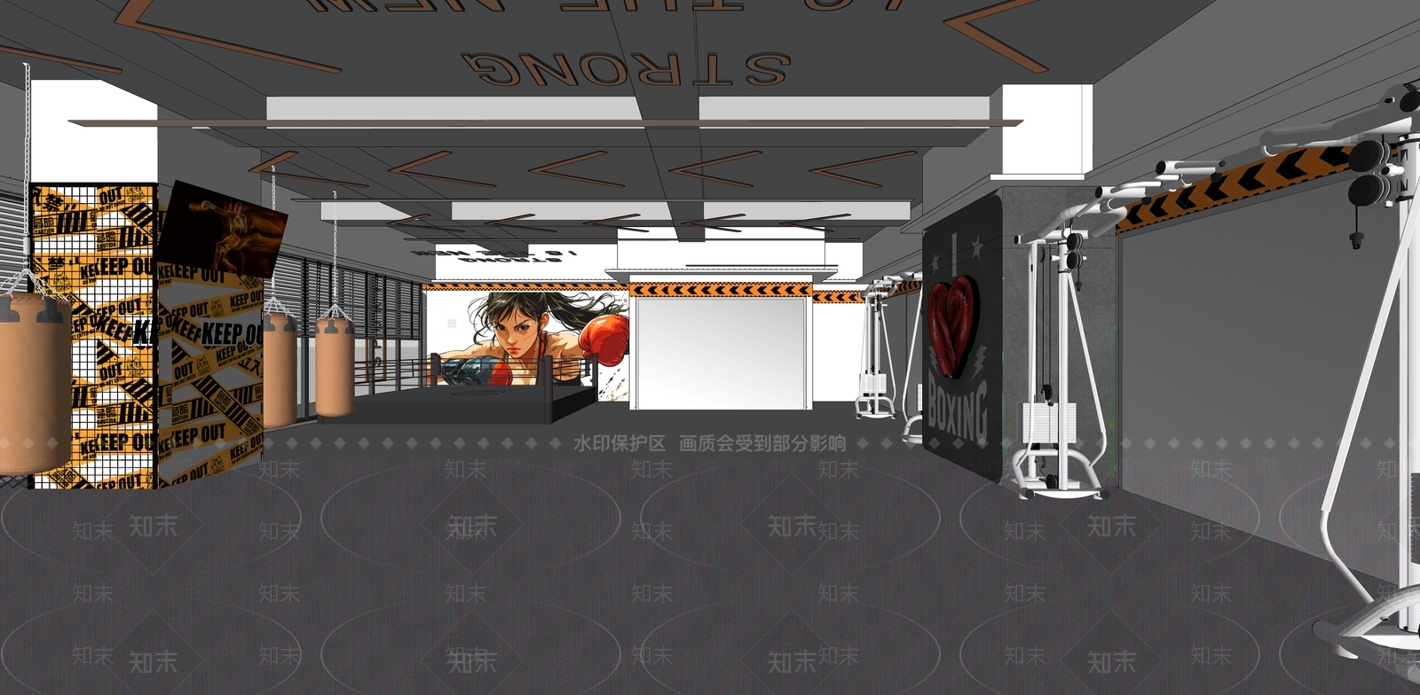工业极简其他店铺SU模型下载【ID:1199347053】