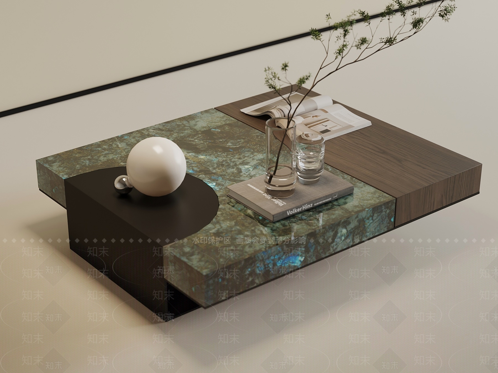 现代意式茶几3D模型下载【ID:1199349890】
