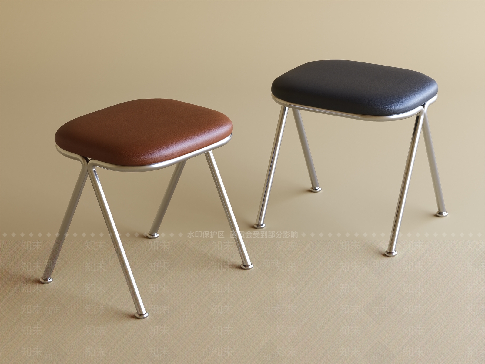 现代其他凳子SU模型下载【ID:1199364758】