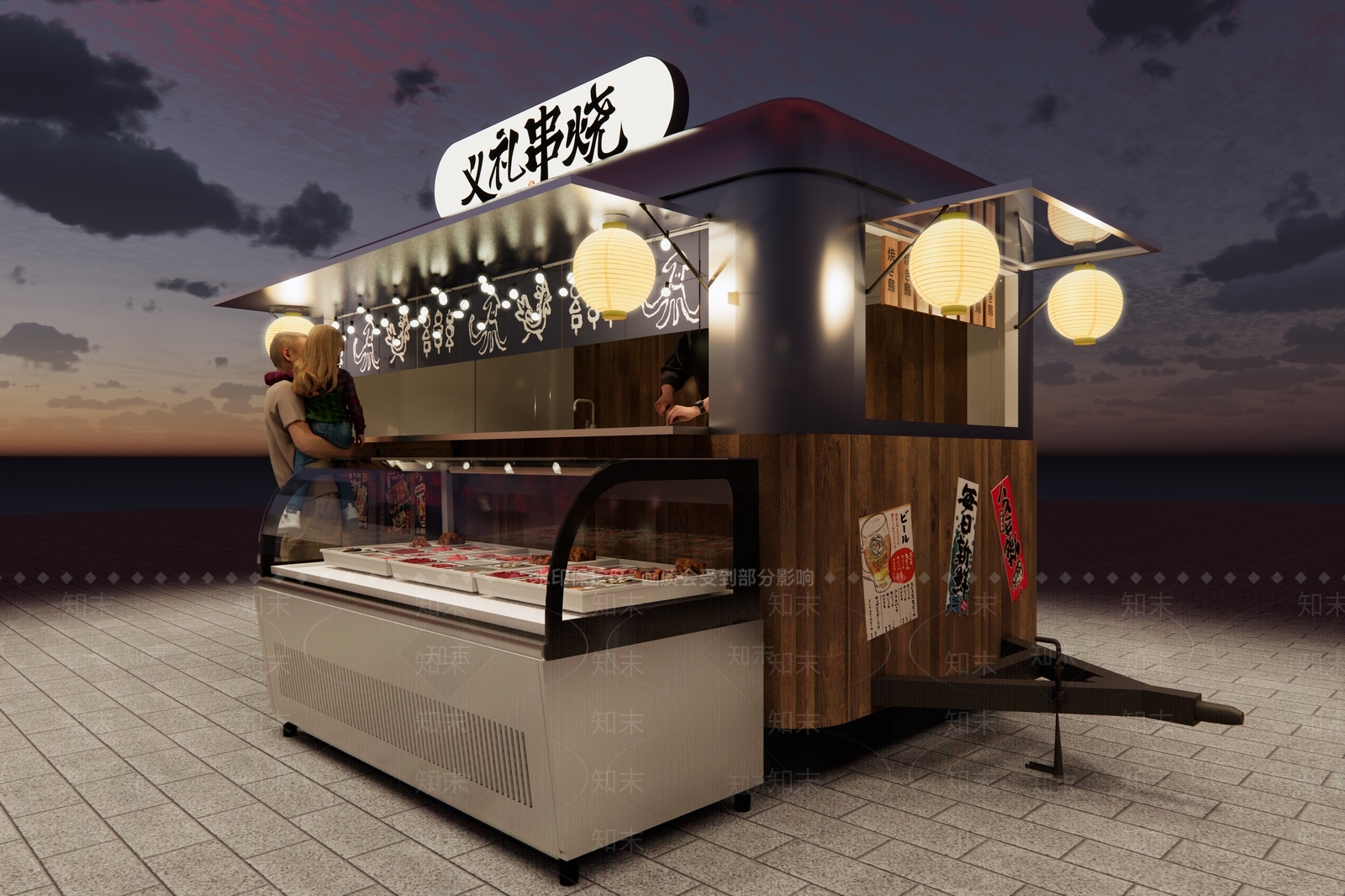 日式现代日料店SU模型下载【ID:1199372327】